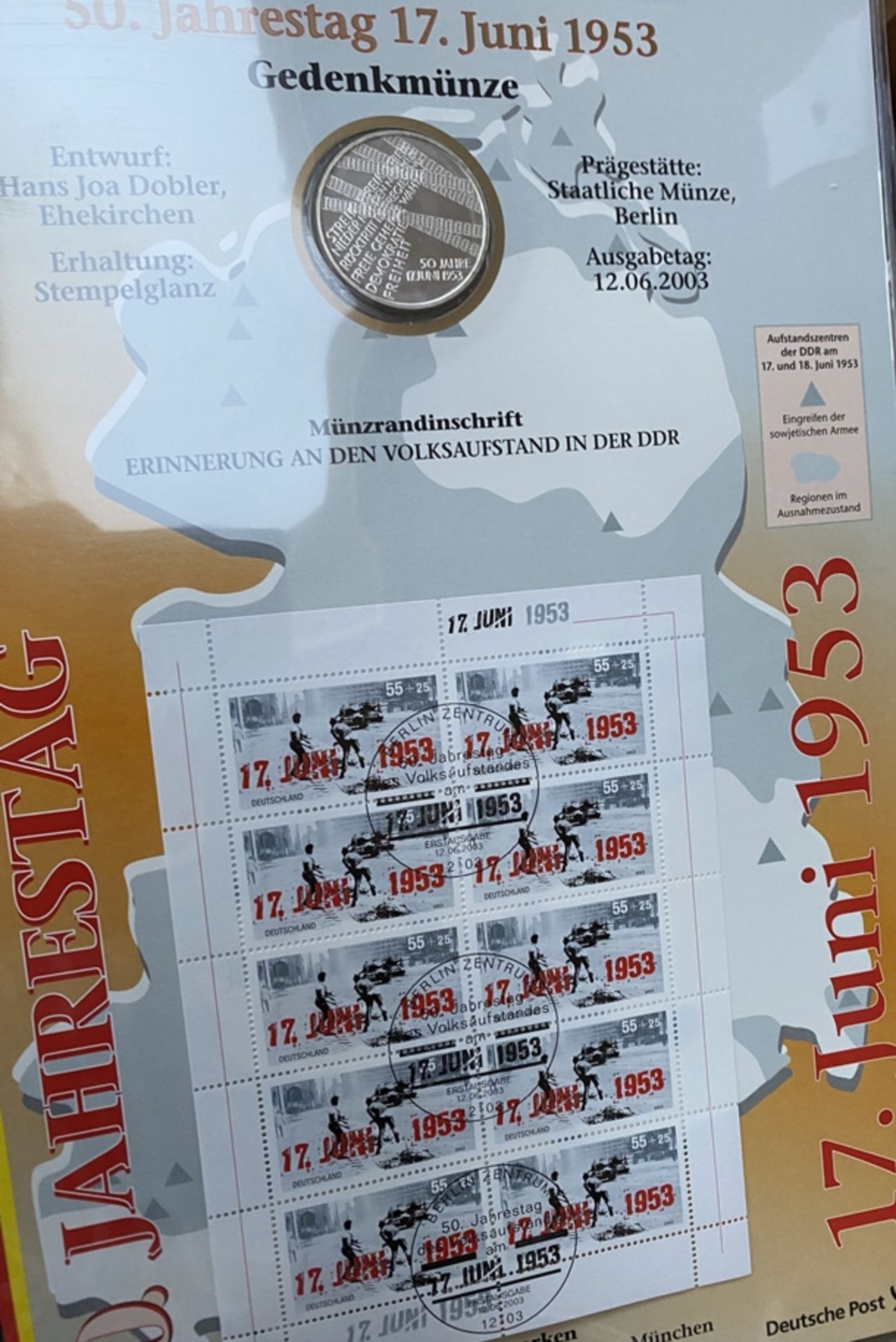 Ordner mit 17x Numisbriefe mit 10 € Sondermünzen, BRD 2002 bis 2006, mit Begleitpapieren etc., , zu - Image 12 of 15