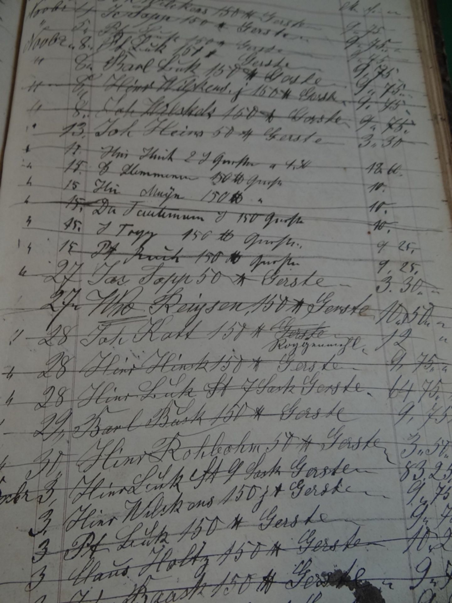 Kassenbuch der Mttelstenaher Mühle (bei Lamstedt) ab ca 1850 bis ca. 1925, viele Einträge für die e - Bild 11 aus 13