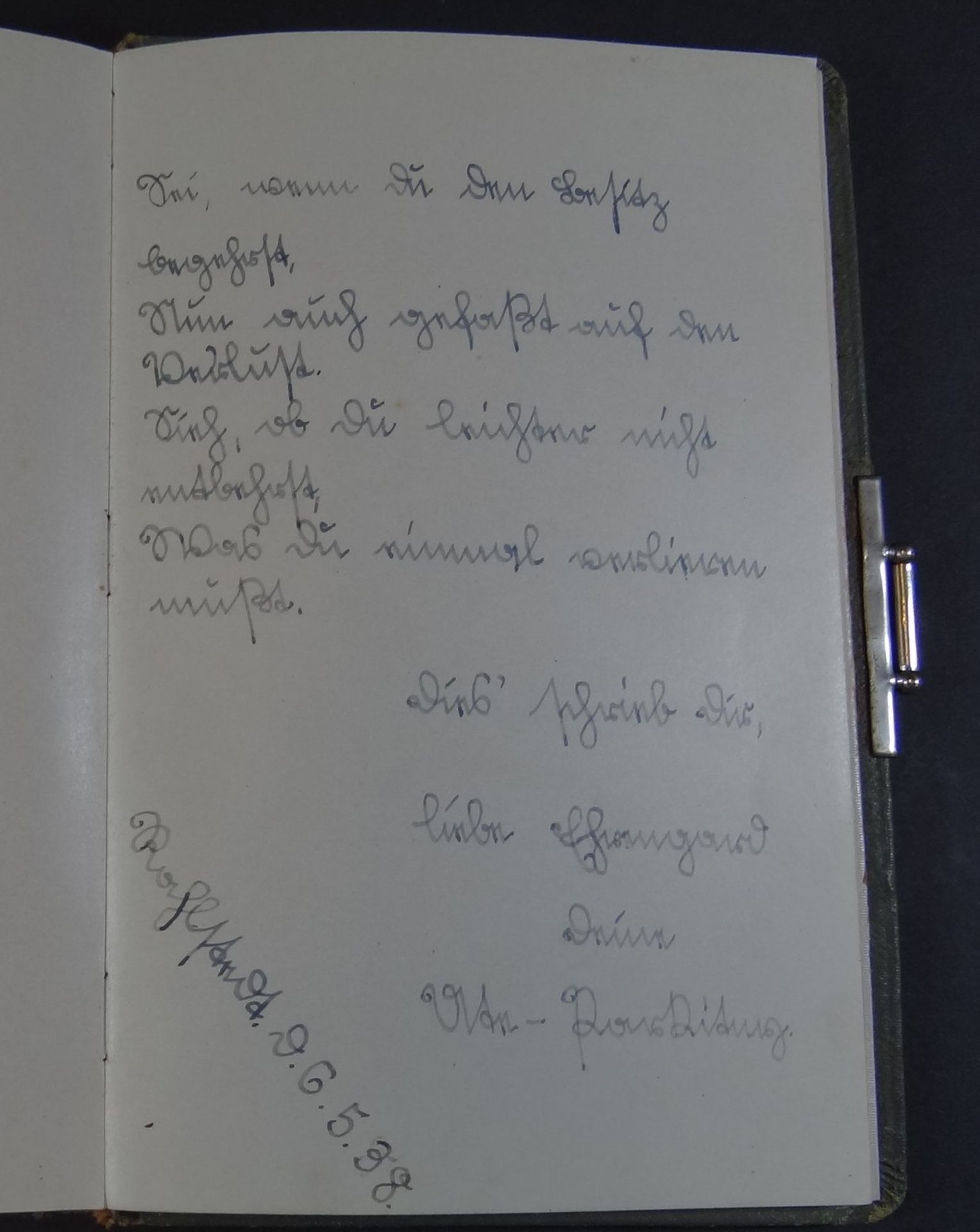 Poesiealbum einer Enkelin von Otto von Bismarck (Lisa-Tochter von Otto von Bismarck II), gut gefüll - Bild 7 aus 8