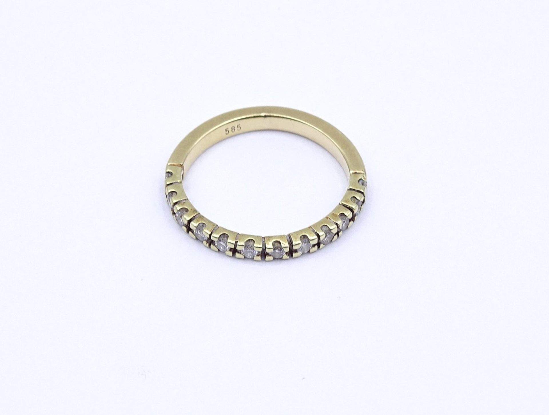 Ring mit Brillanten, GG 585/000, Brillanten zus.ca. 0,24ct., 3,1g., RG 56 - Bild 2 aus 4