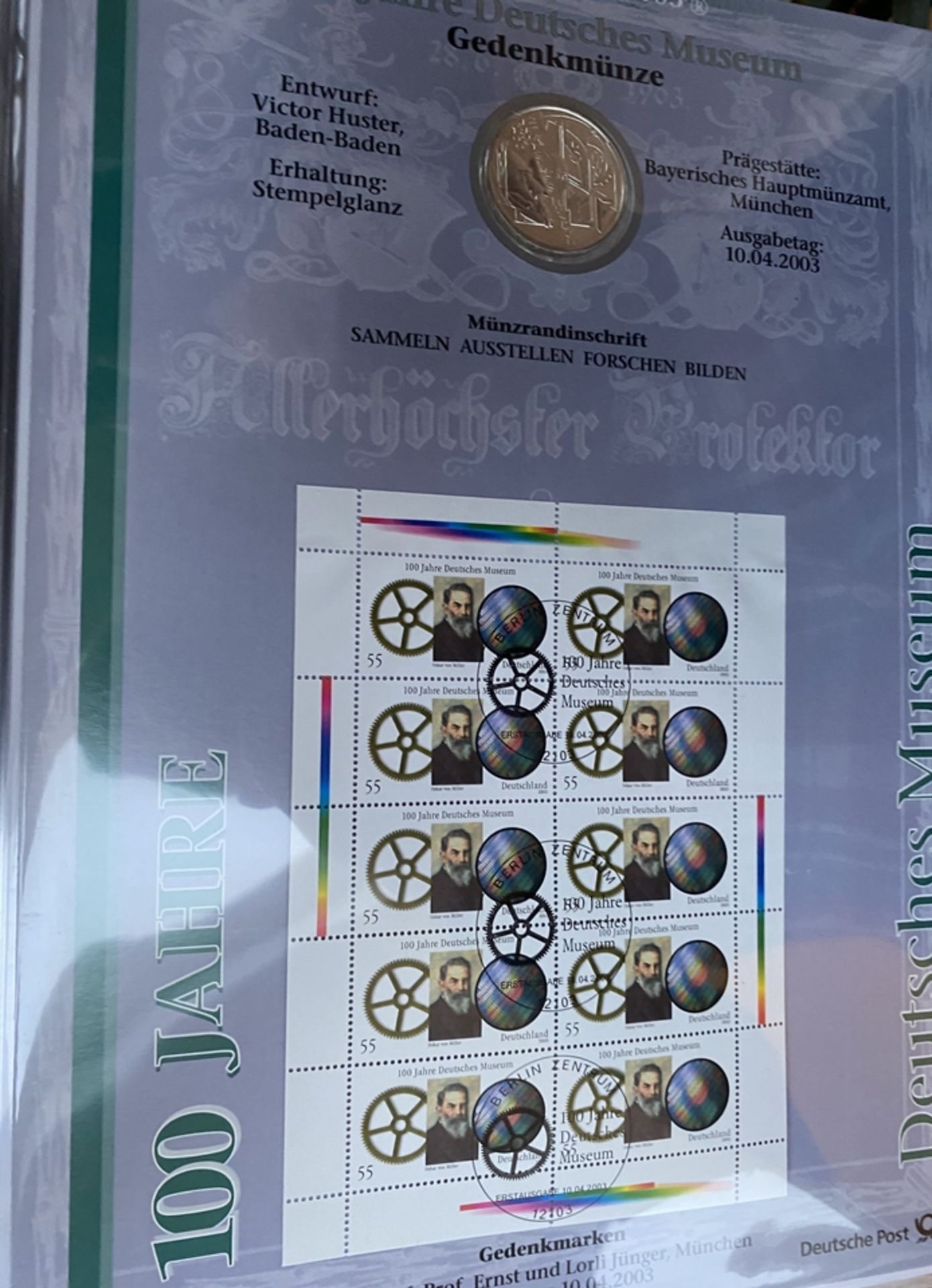 Ordner mit 17x Numisbriefe mit 10 € Sondermünzen, BRD 2002 bis 2006, mit Begleitpapieren etc., , zu - Image 15 of 15