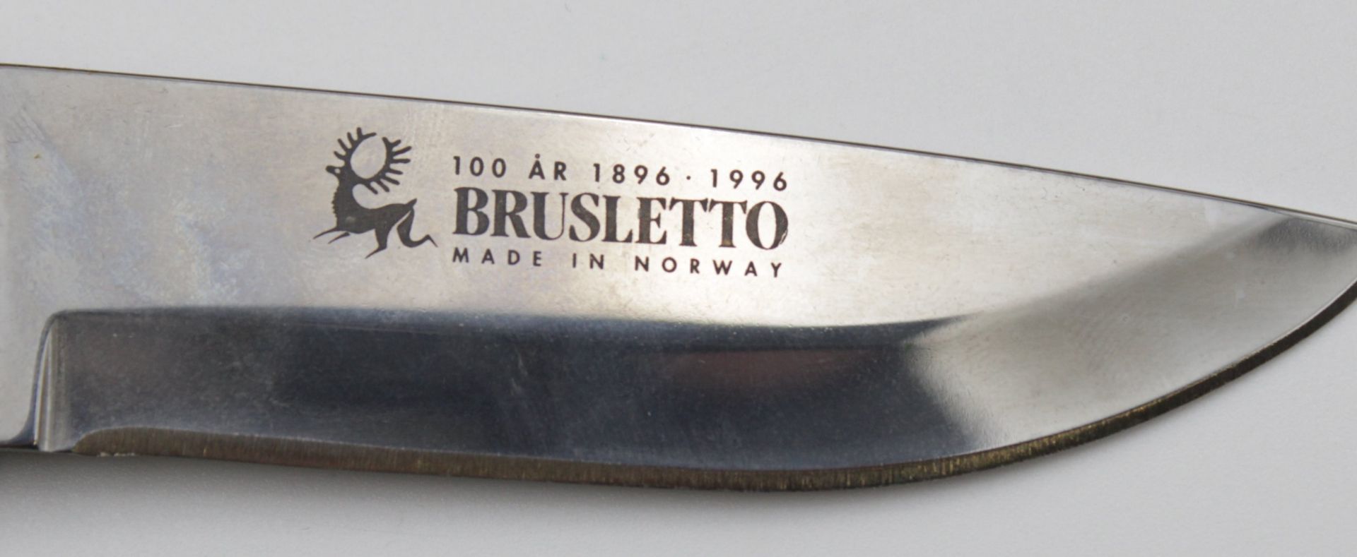 Jagdmesser in orig. Etui, Brusletto Norway, ca. L-20cm. - Bild 4 aus 5