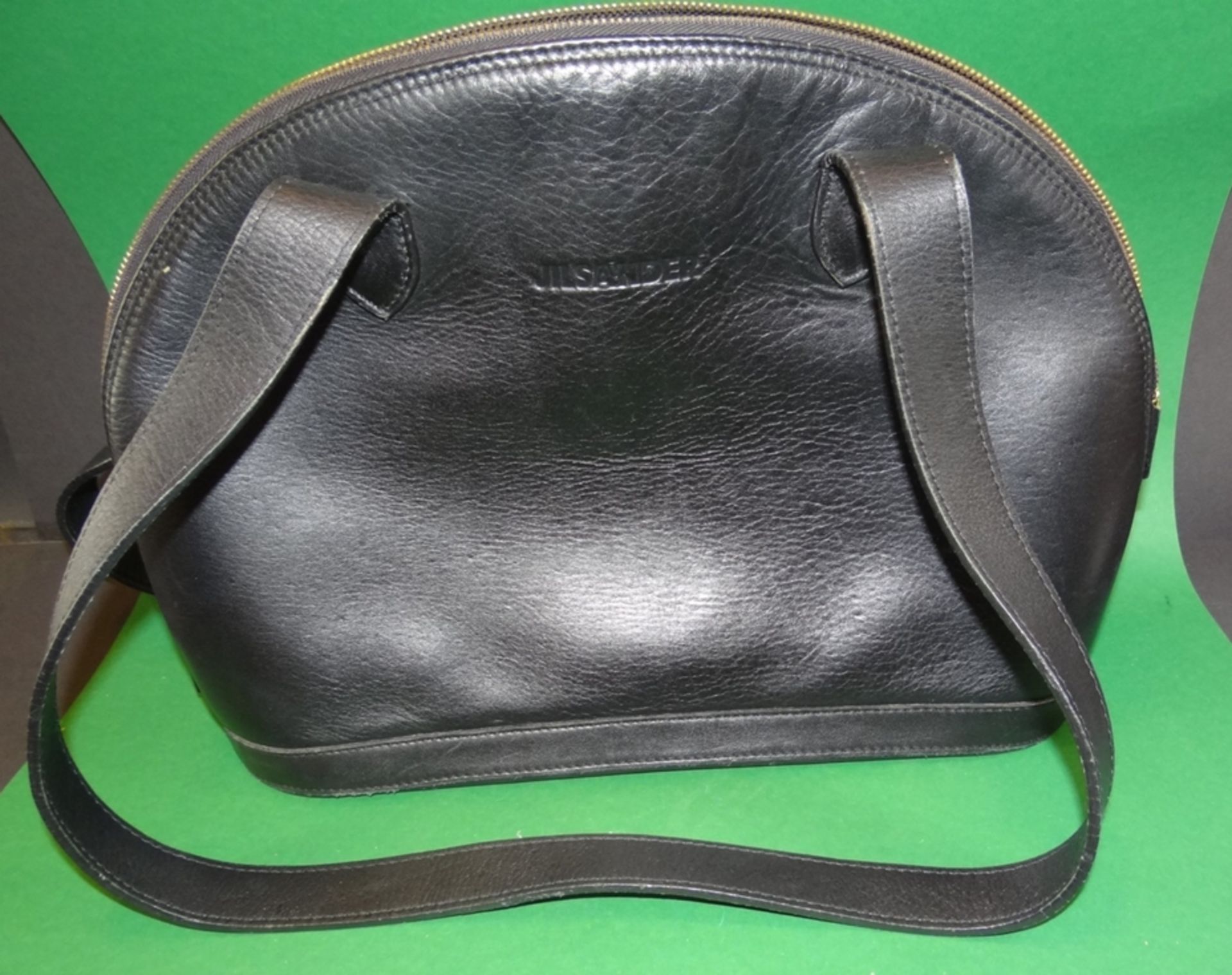 Vintage Damenhandtasche von Jill Sander, Leder, gut erhalten, 28x37 cm