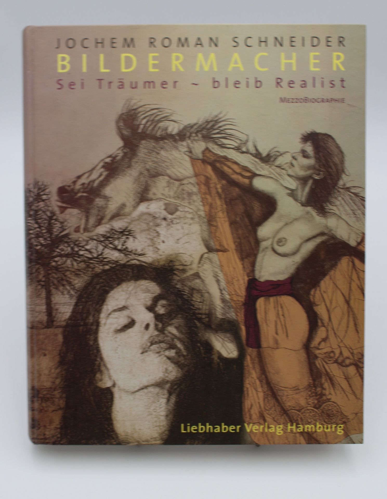 Jochem Roman Schneider, Bildermacher - Sei Träumer - bleib Realist, o.J., Widmung und Signatur des 