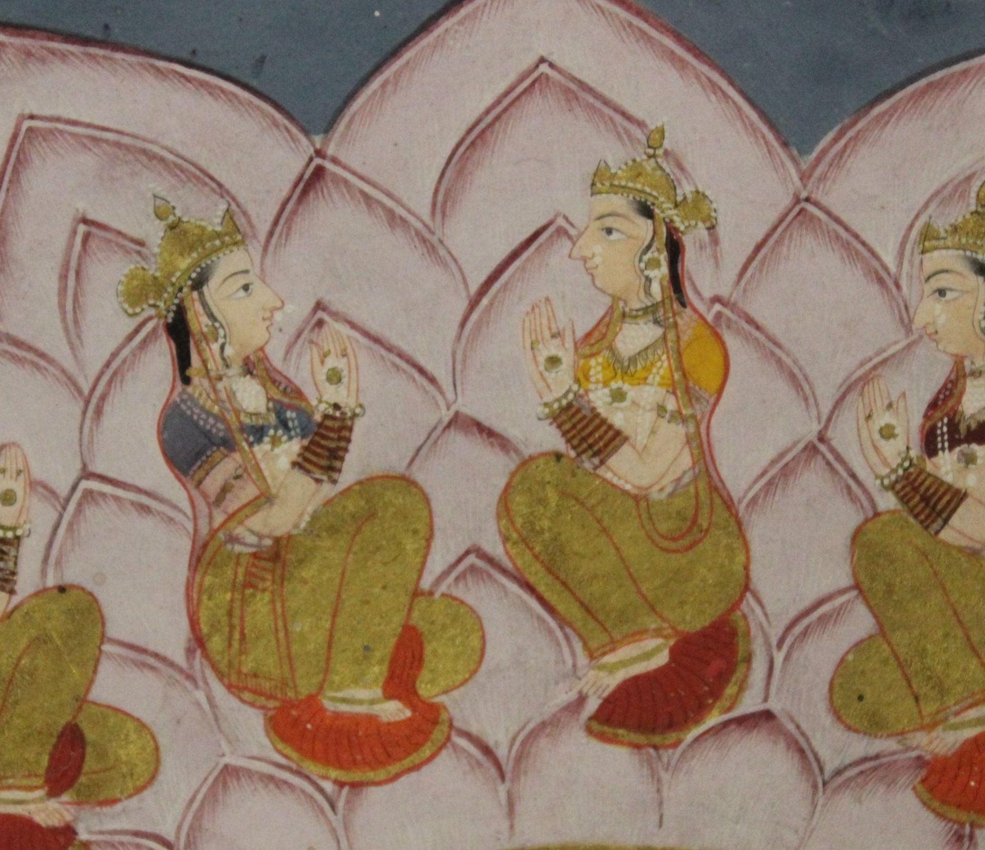 indische Malerei, älter, ger/glas, RG 50x43 cm (erneuter Aufruf da unbezahlt) - Image 4 of 6