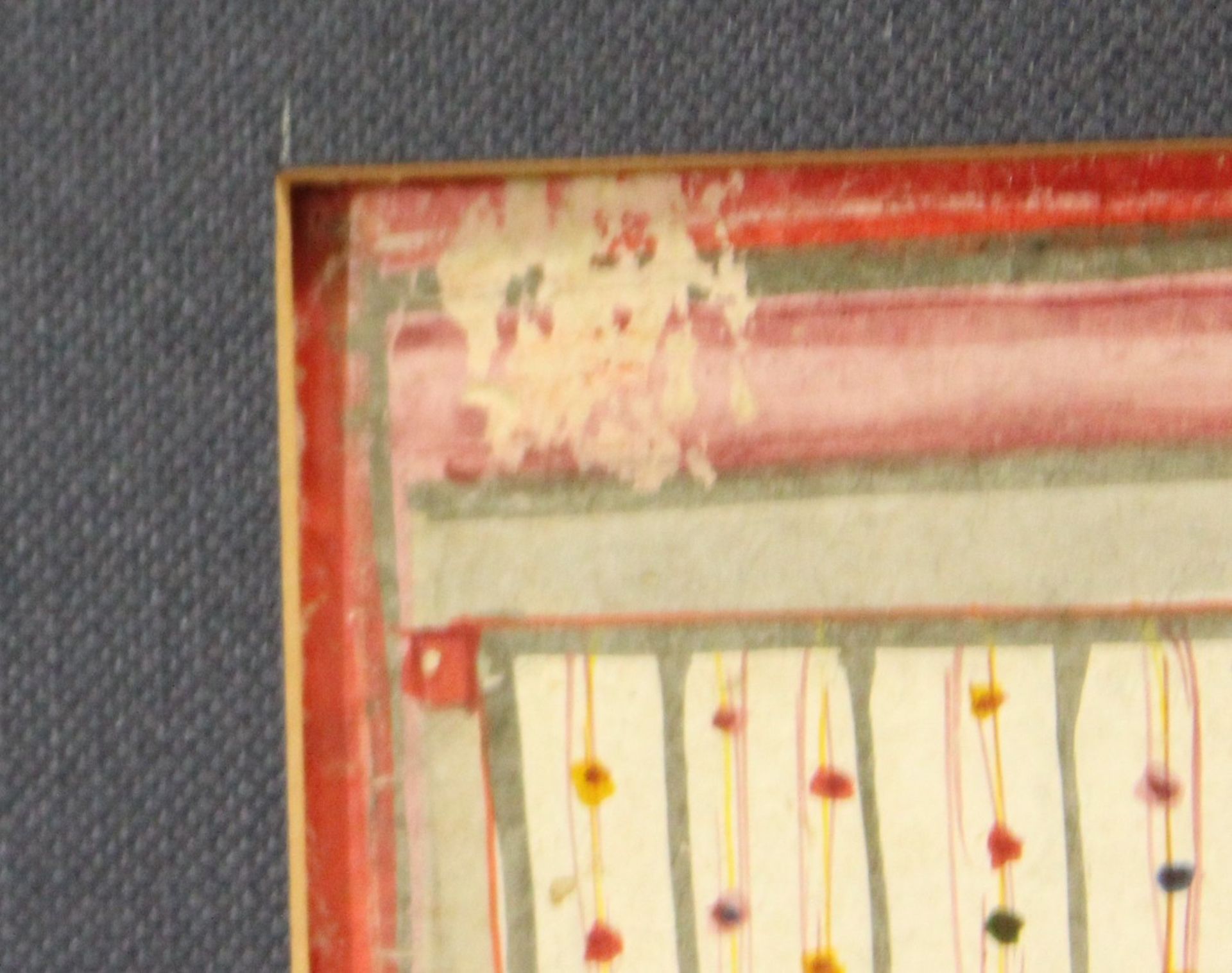 kl. Aquarell "Lord Shirinathji" auf Papier, 22x15 cm, tw. berieben, gerahmt, Glas fehlt, RG 56x43 c - Image 4 of 5