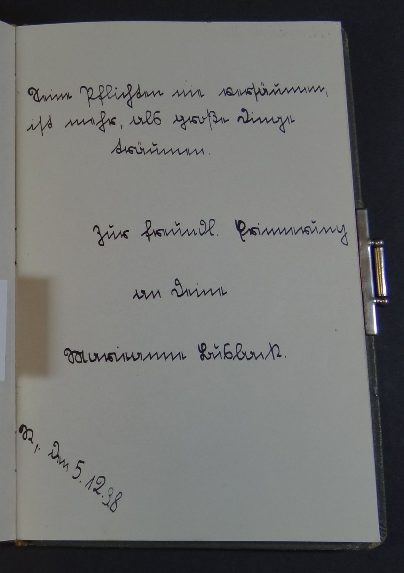 Poesiealbum einer Enkelin von Otto von Bismarck (Lisa-Tochter von Otto von Bismarck II), gut gefüll - Bild 5 aus 8