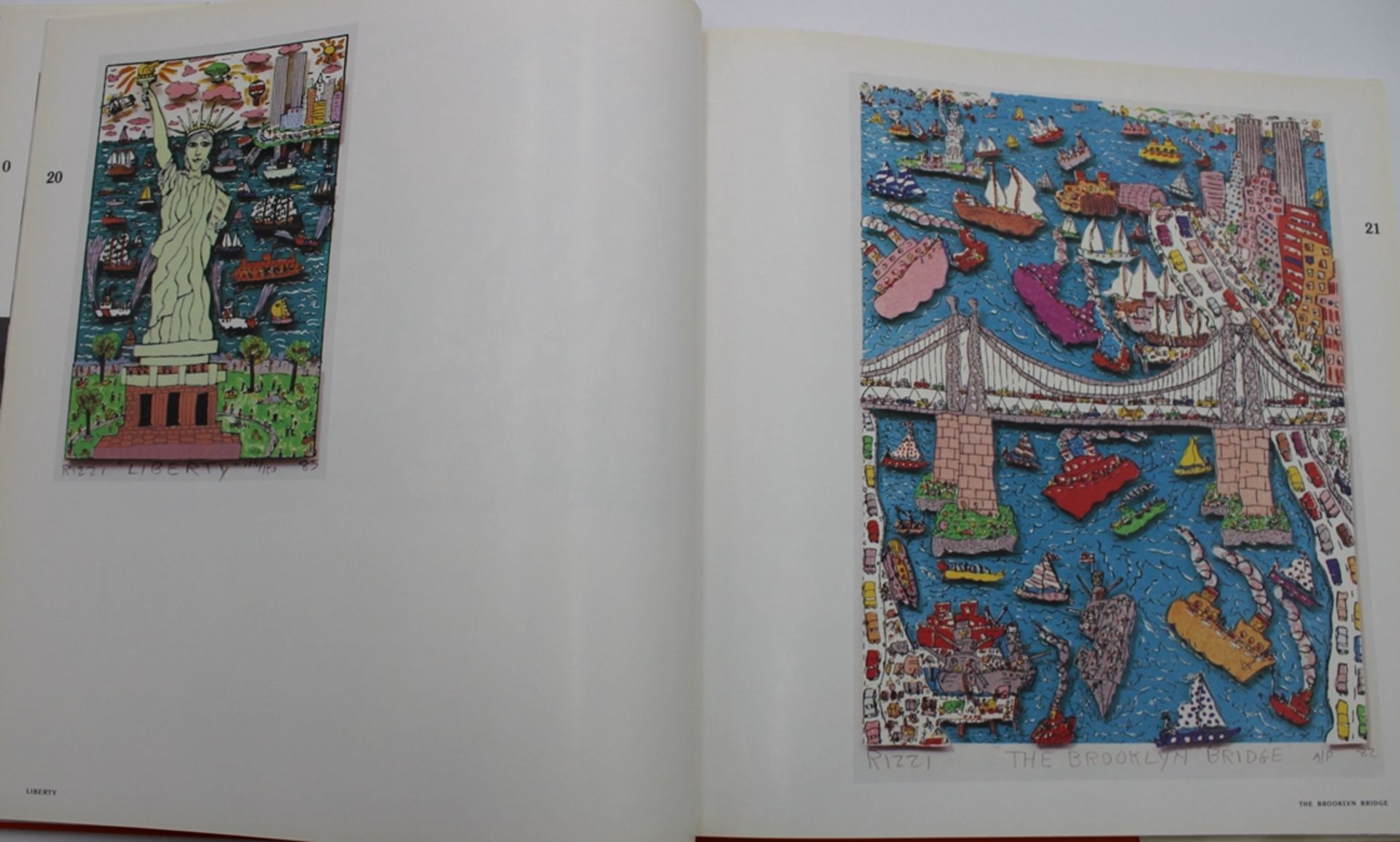 James Rizzi, 3-D Constructions, 1988, Zeichnung, Widmung und Signatur des Verfassers - Bild 6 aus 8