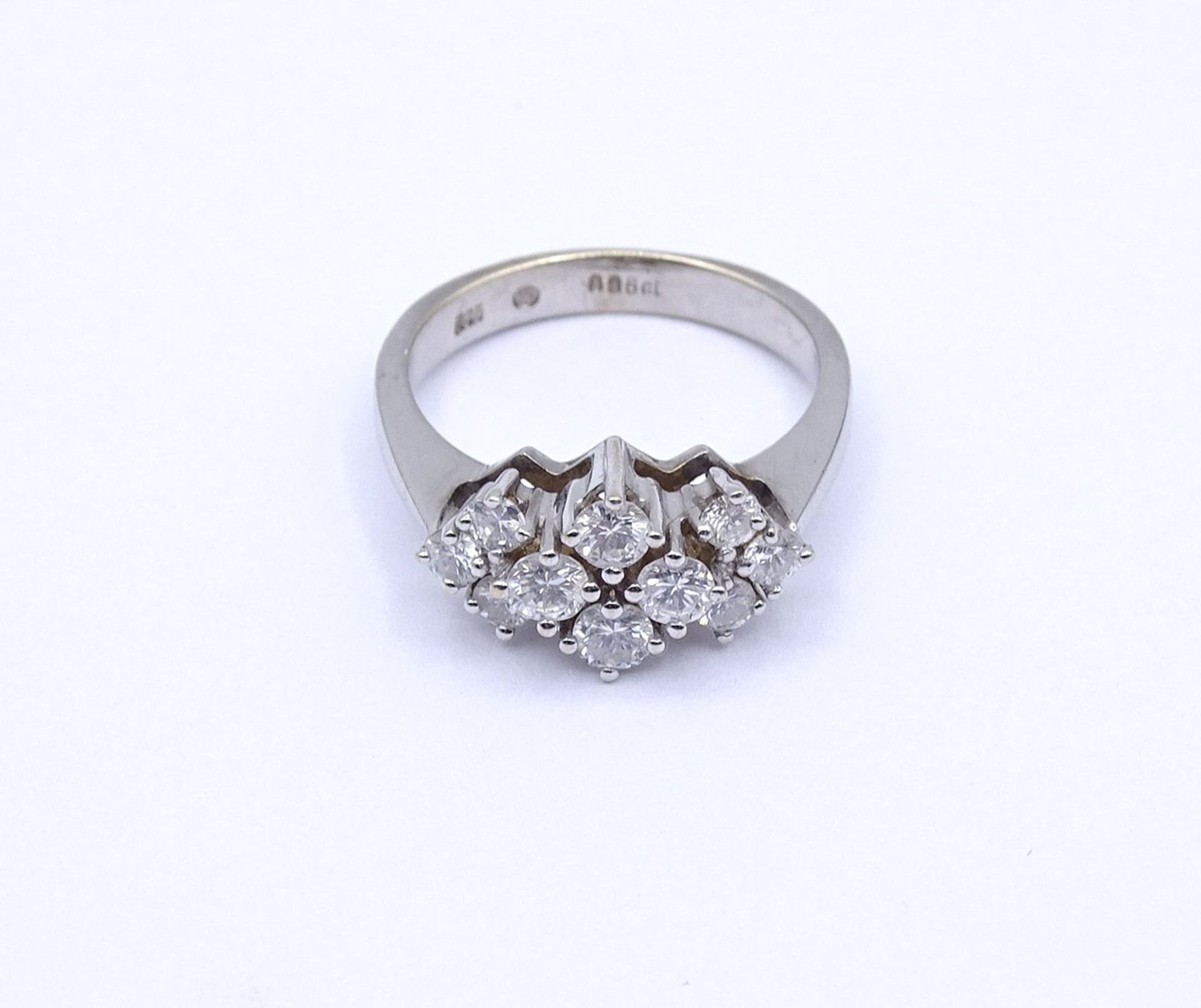 Brillant Ring von 0,96ct. WG 585/000, 4,6g., RG 53 - Bild 2 aus 4