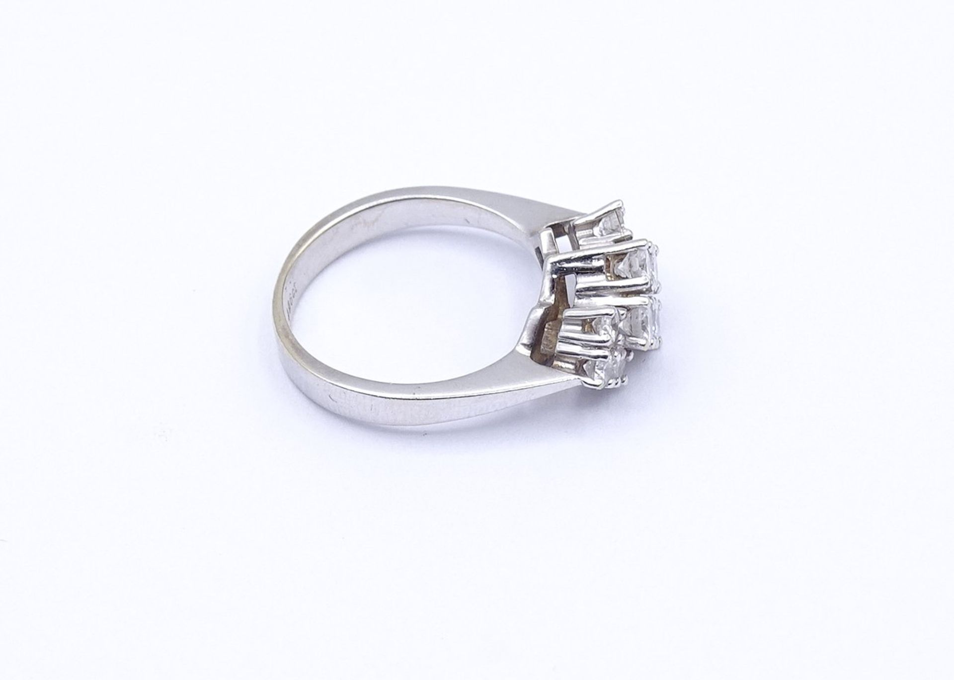 Brillant Ring von 0,96ct. WG 585/000, 4,6g., RG 53 - Bild 3 aus 4