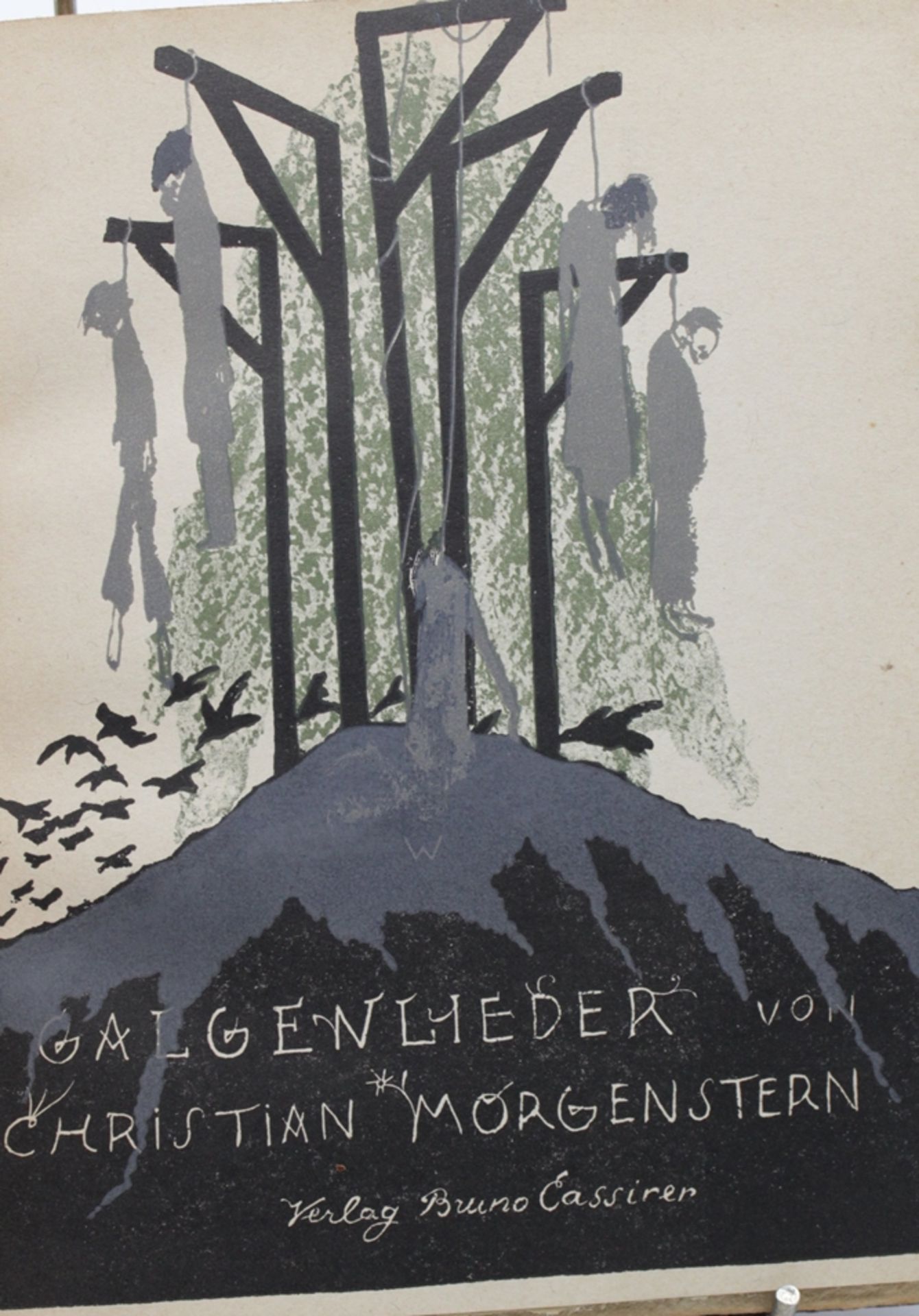 Christian Morgenstern, Galgenlieder, Berlin 1913, Einband beschädigt, Altersspuren