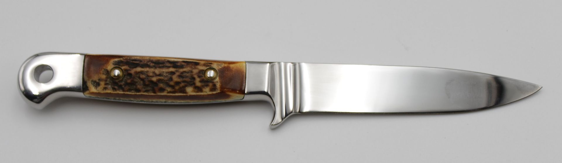 Jagdmesser, CHIFA, orig. Box, Horn-Griffschalen, L-22,8cm. - Bild 5 aus 7