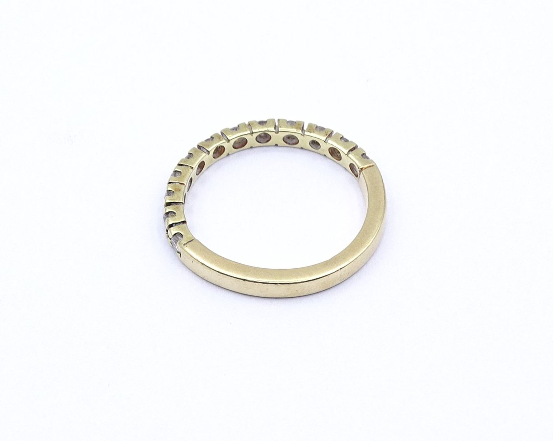 Ring mit Brillanten, GG 585/000, Brillanten zus.ca. 0,24ct., 3,1g., RG 56 - Bild 4 aus 4