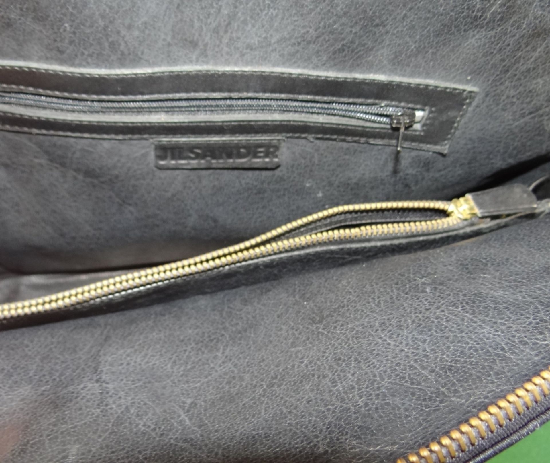 Vintage Damenhandtasche von Jill Sander, Leder, gut erhalten, 28x37 cm - Bild 6 aus 8