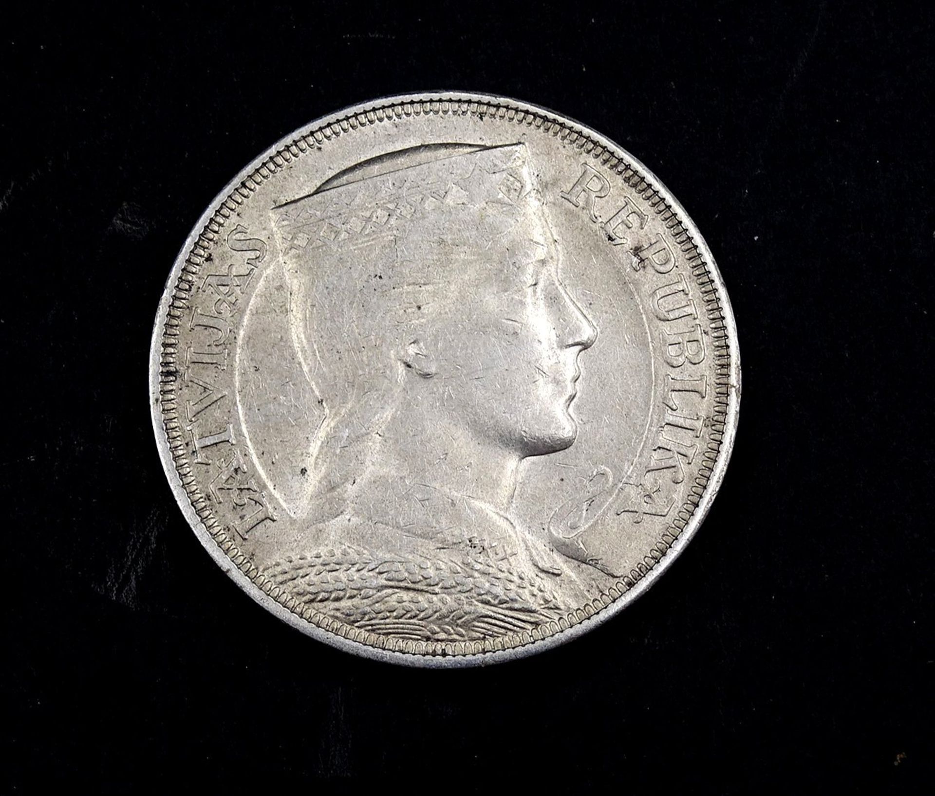 5 Lati 1931 Lettland, Silber, 24,9g. - Image 2 of 2