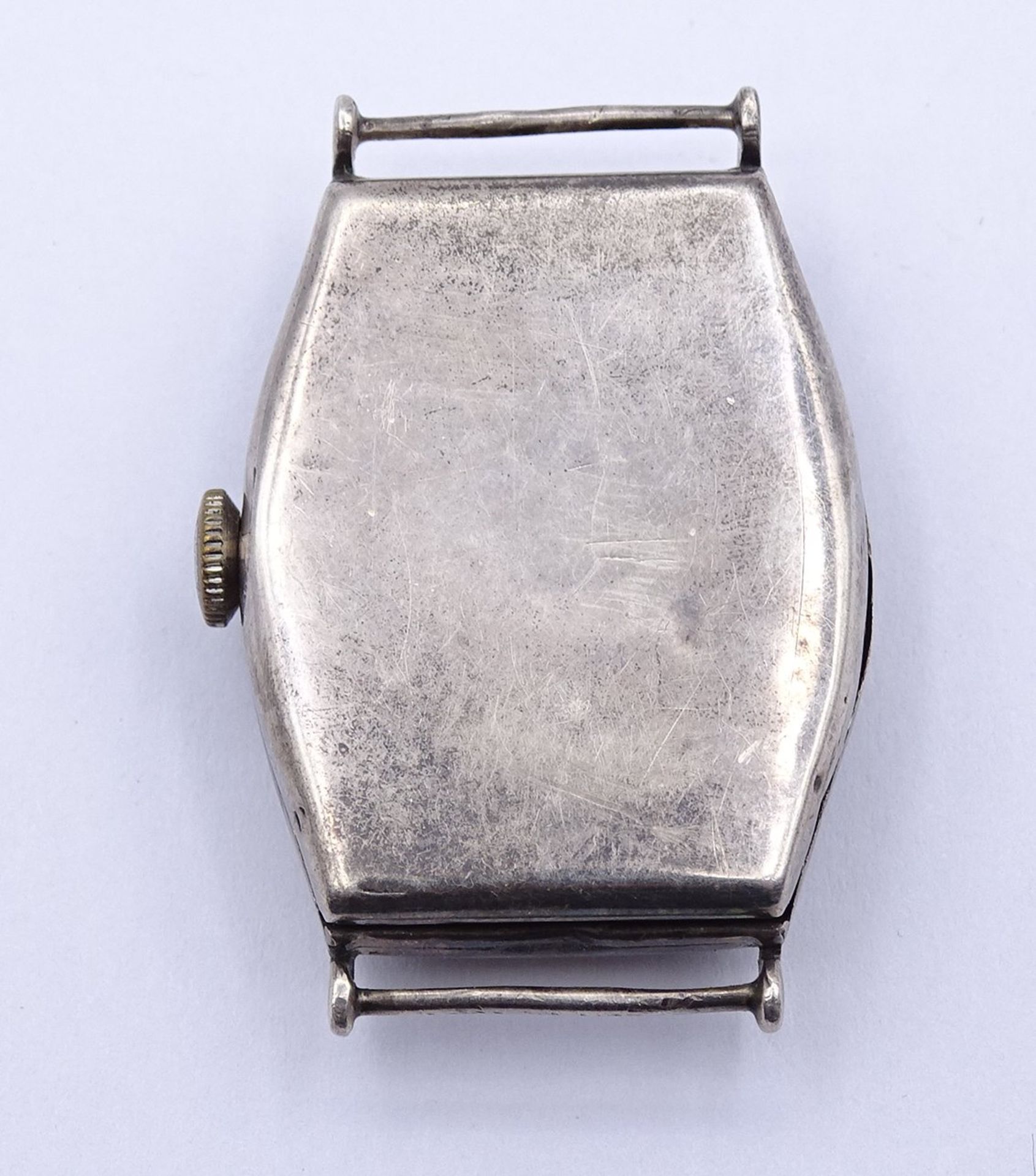 Alte Damen Armbanduhr "Omega", Cal. 23.7 S T2, mechanisch, Werk läuft kurz an, Silbergehäuse 0.925, - Image 3 of 4