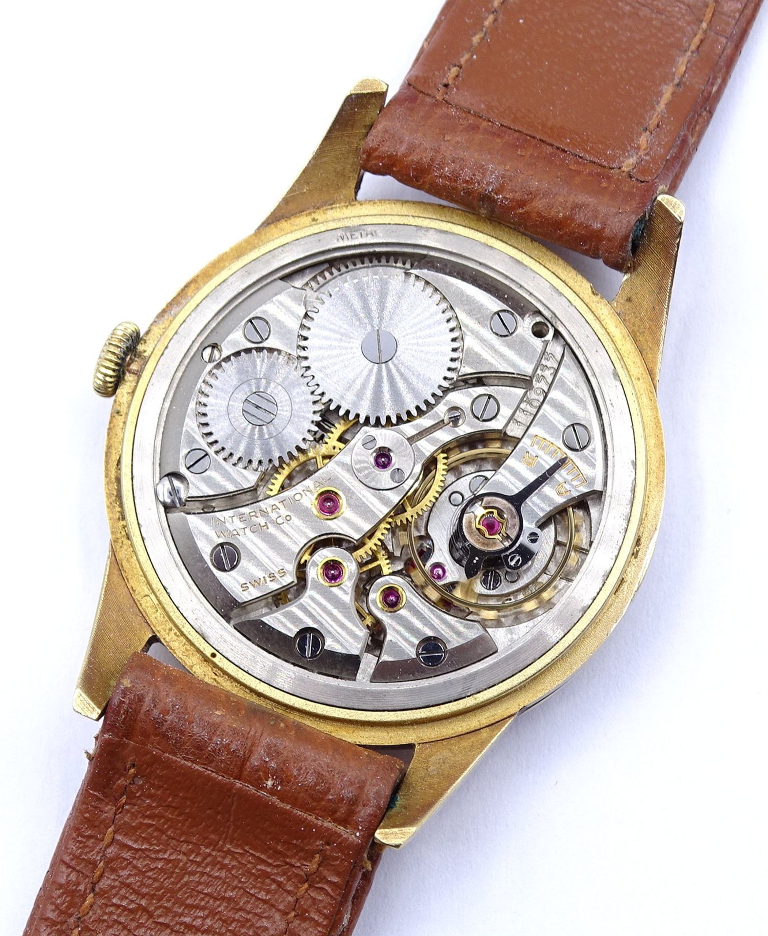 Herren Armbanduhr "IWC" International Watch Co, Schaffhausen, Cal. 89, Gold 750/000, mechanisch, We - Bild 6 aus 11