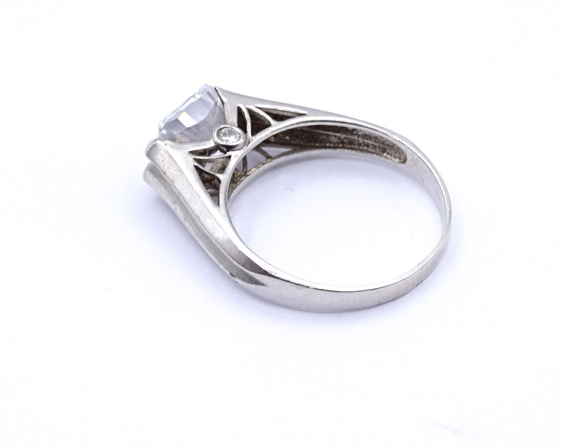 Zirkon Ring, Silber 925/000, 4,5g., RG 63 - Image 3 of 3