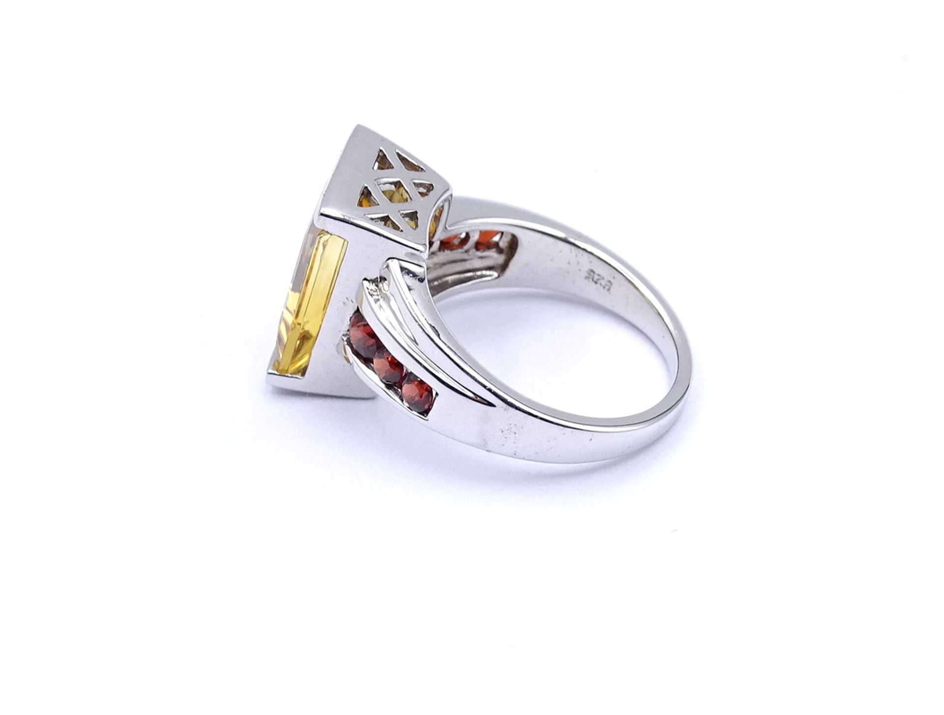 Edelstein Ring, Silber 925/000, 6,5g., RG 55 - Image 3 of 3