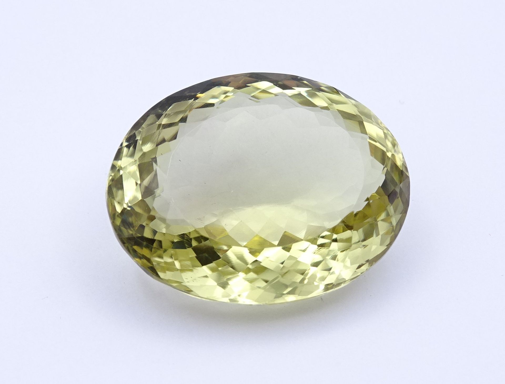 Lemon Citrin 94,65ct., oval facc. - Image 3 of 6