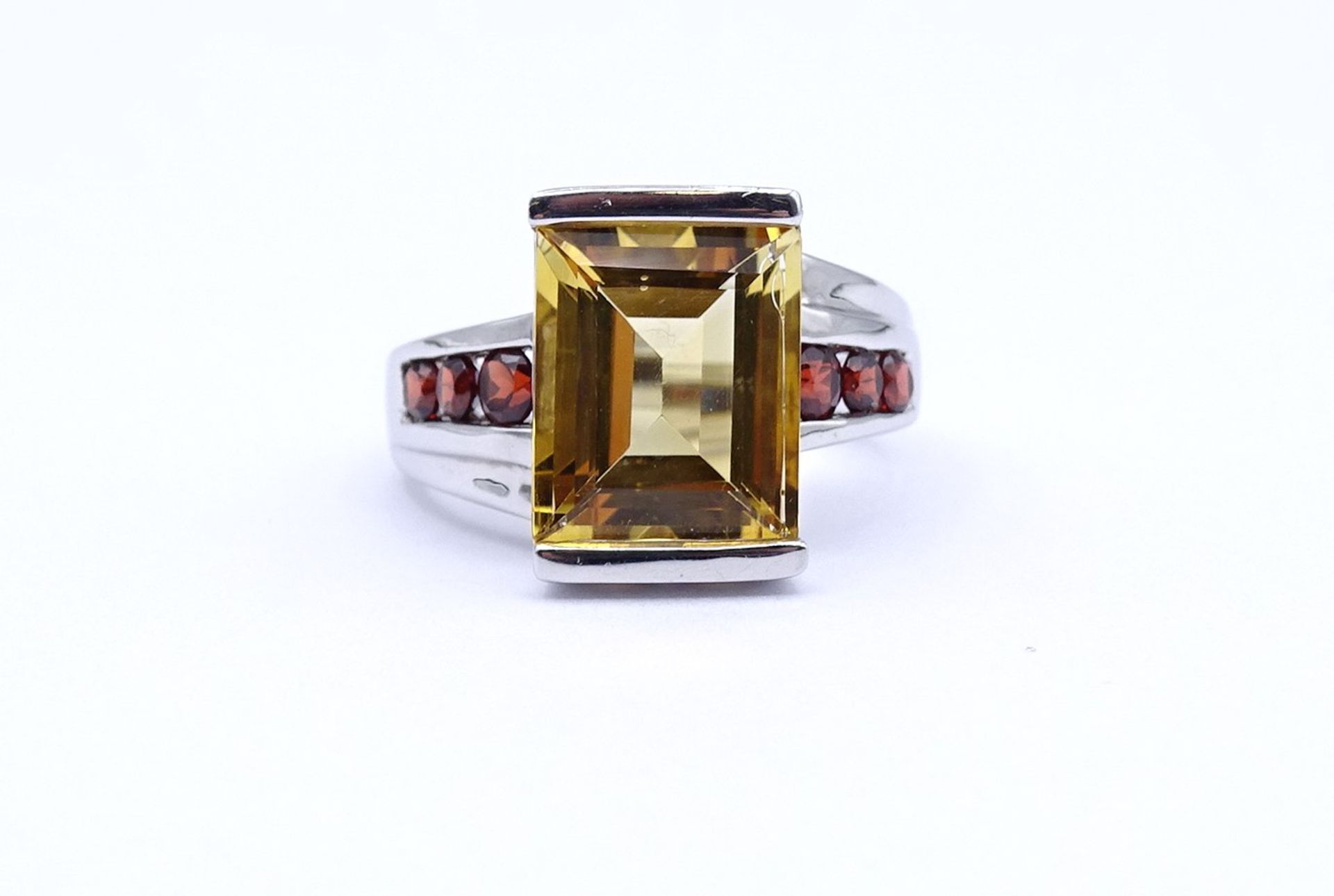 Edelstein Ring, Silber 925/000, 6,5g., RG 55 - Image 2 of 3