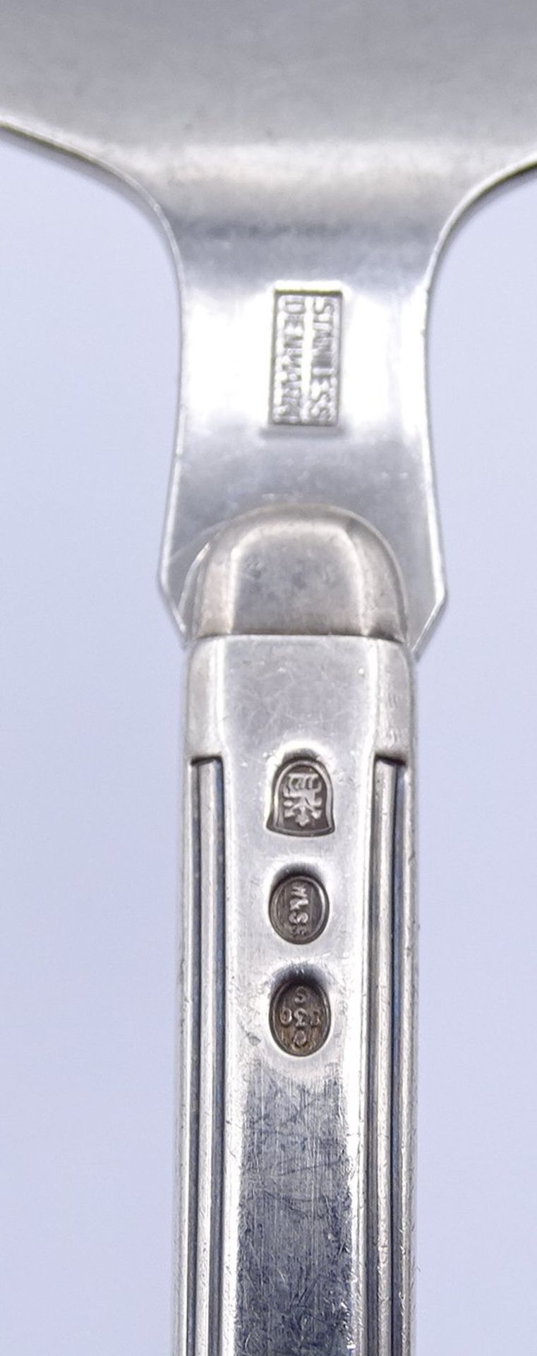 Kuchenheber mit Silbergriff 830/000, W&S Sorensen, Dänemark, L. 20,5cm - Image 3 of 3