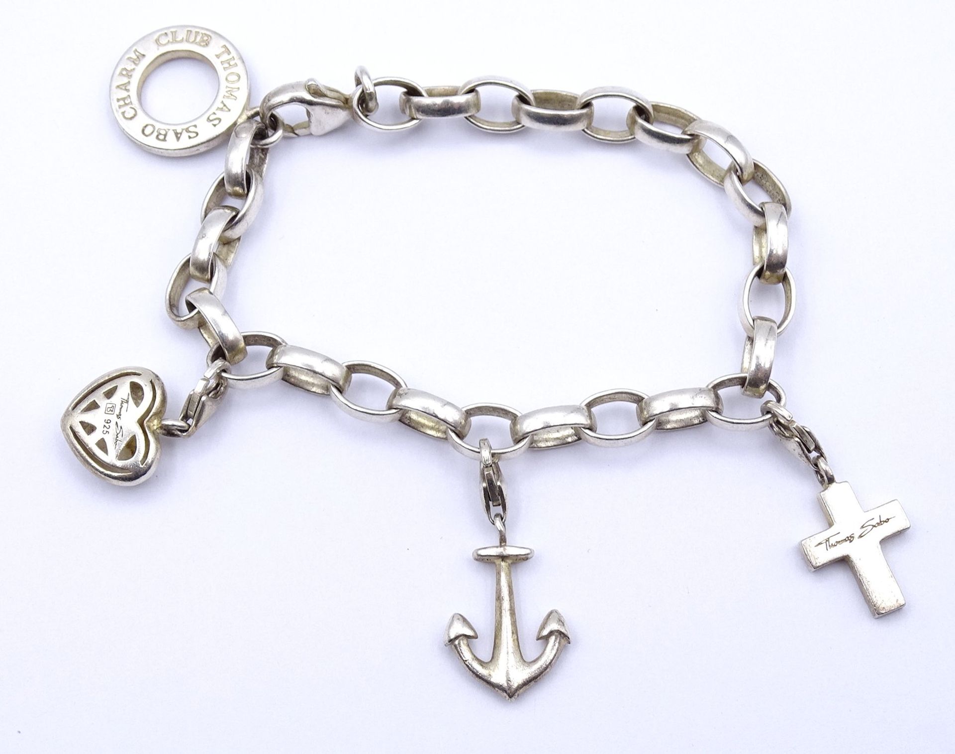 "Thomas Sabo" Armband, Silber 925/000, L. 18cm, 19,7g.