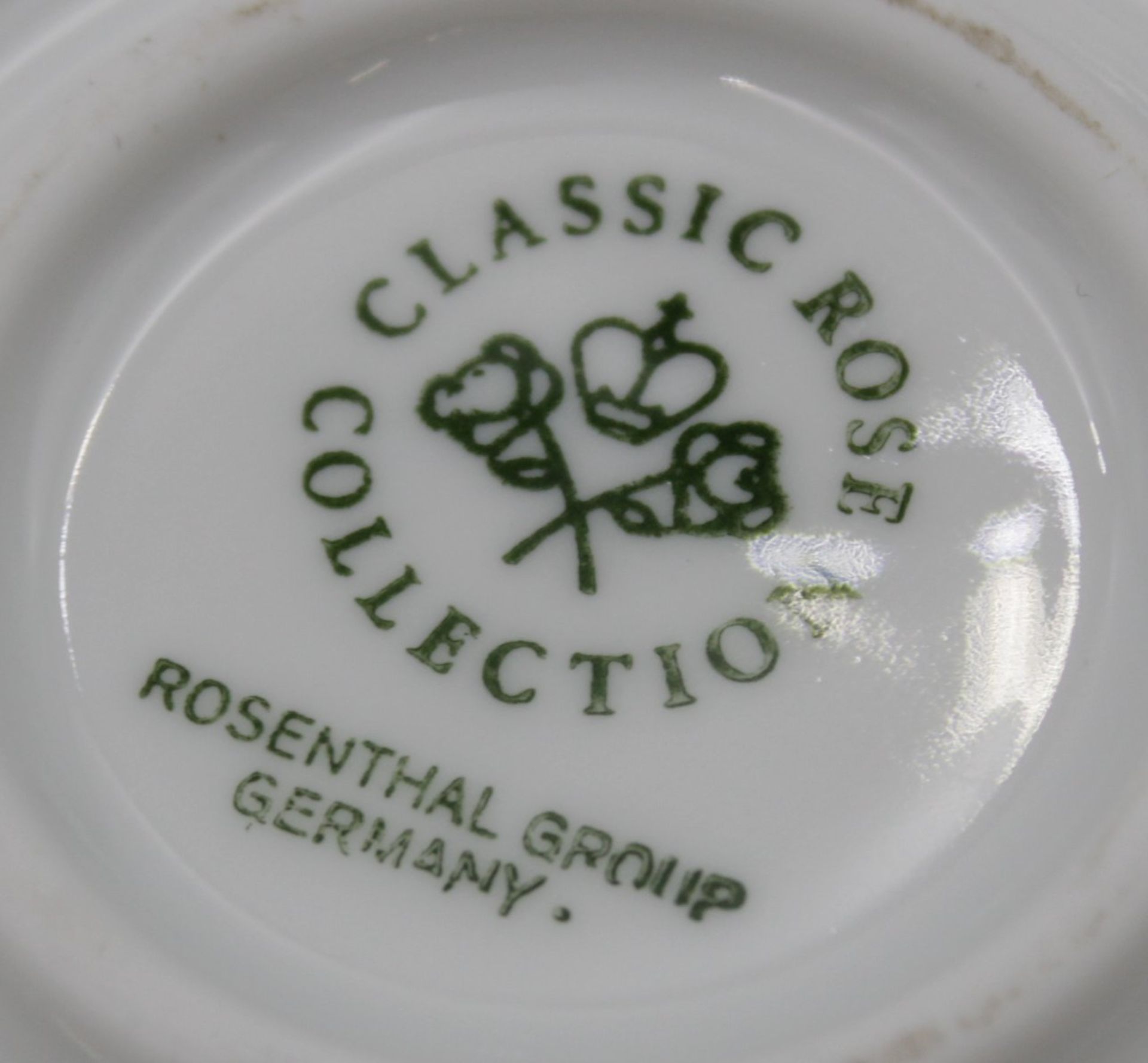 Kaffeekanne auf Stövchen, Rosenthal classic-rose, florales Dekor, Kanne H-23,5cm. Stövchen H-8cm - Bild 5 aus 5
