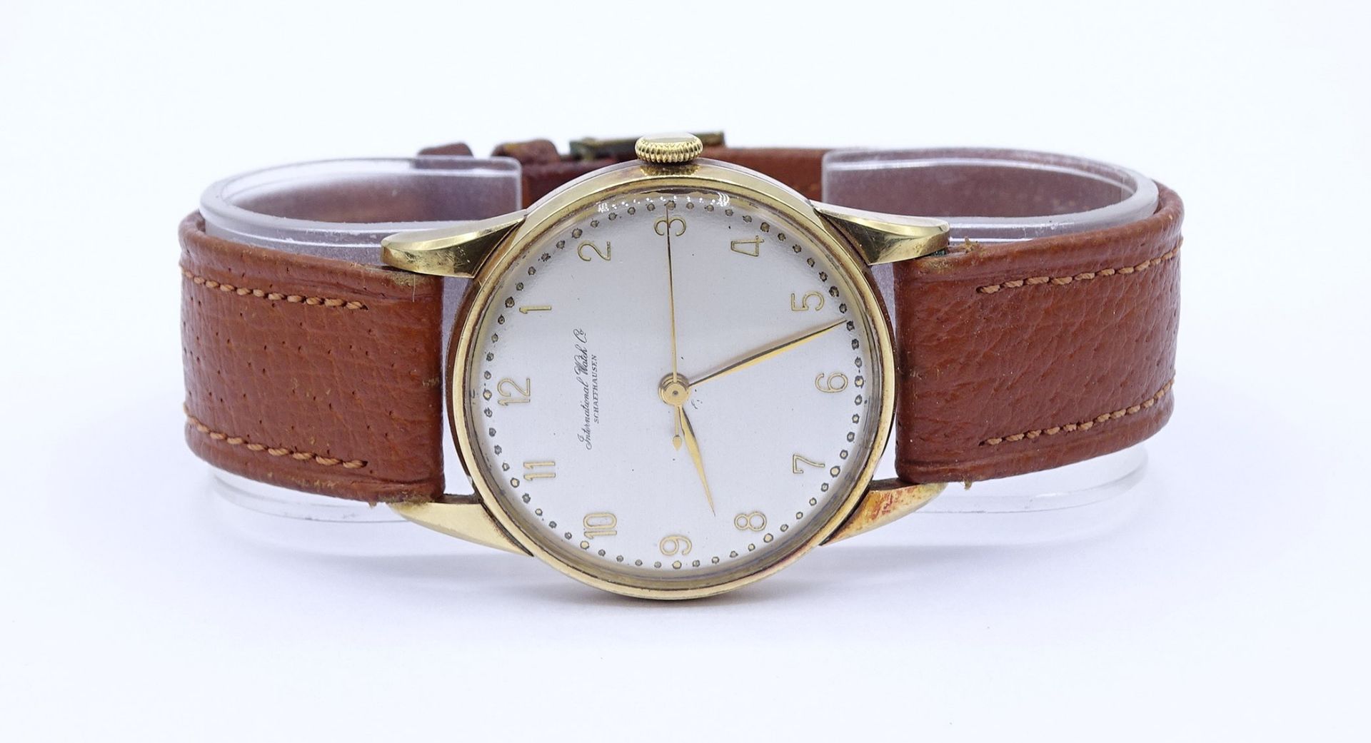 Herren Armbanduhr "IWC" International Watch Co, Schaffhausen, Cal. 89, Gold 750/000, mechanisch, We - Bild 11 aus 11