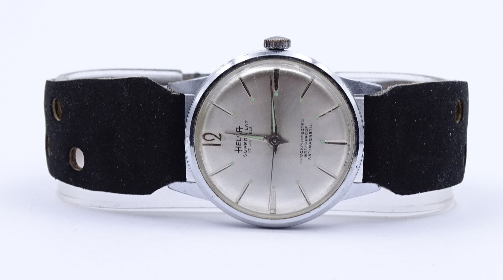 Armbanduhr "Helsa", Super Flat, mechanisch, Werk läuft, D. 31,7mm