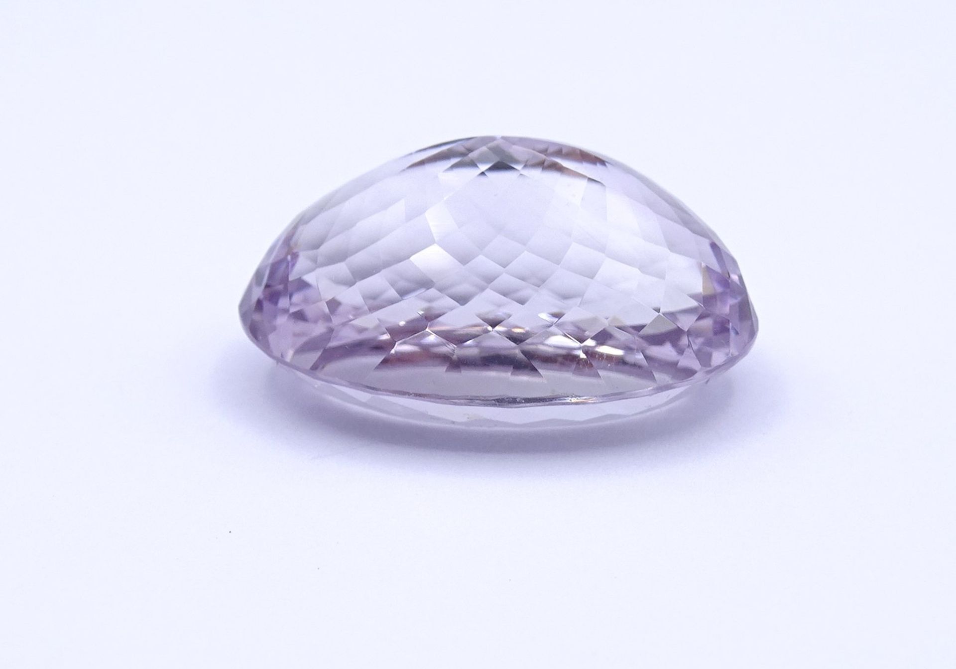 Rose de France Amethyst, 34,1x24,6x17,1mm, 91,85ct. - Image 4 of 4