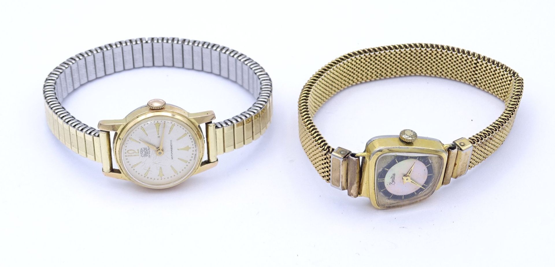 2 Damen Armbanduhren, Zentra und Ruhla, beide mechanisch, Werke laufen - Bild 2 aus 5