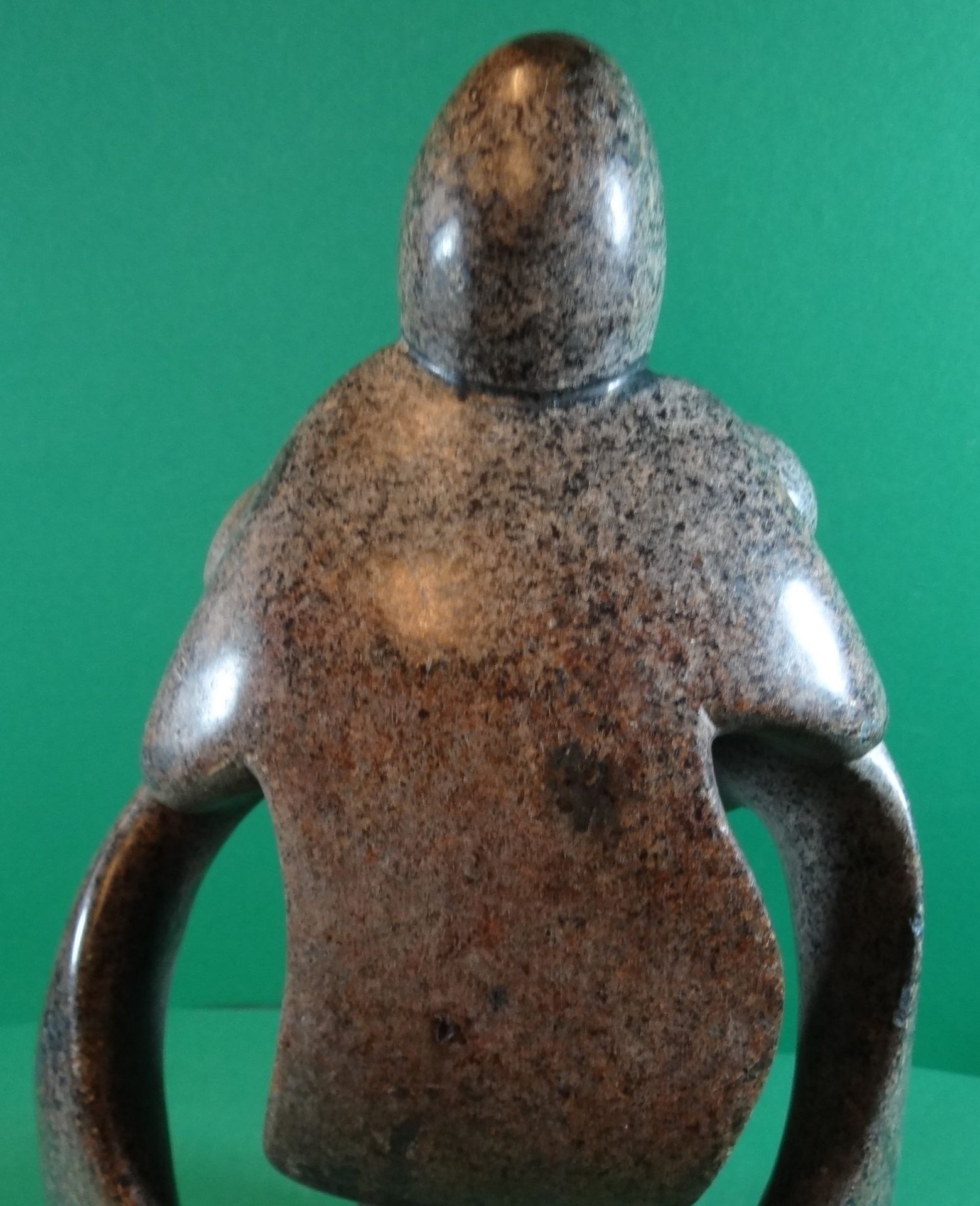 Figurengruppe aus Serpentin, keine Signatur ?, H-43 cm, B-20 cm, 7,1 kg - Image 4 of 10