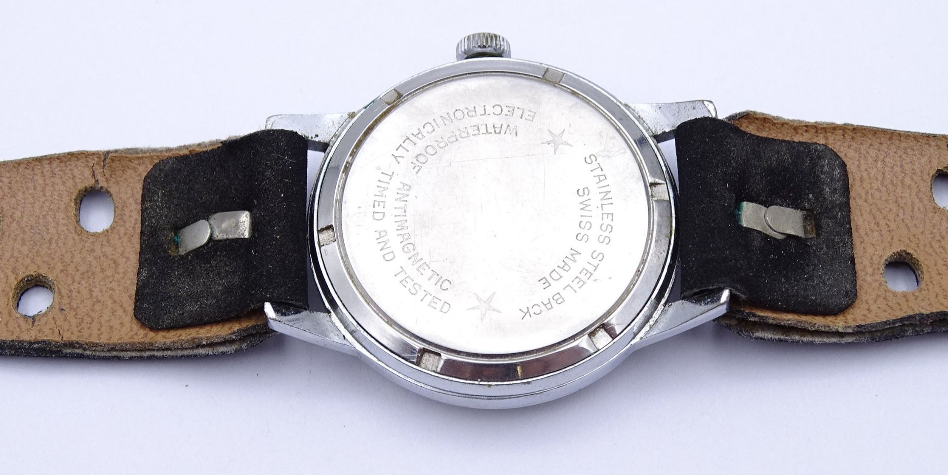 Armbanduhr "Helsa", Super Flat, mechanisch, Werk läuft, D. 31,7mm - Bild 4 aus 5