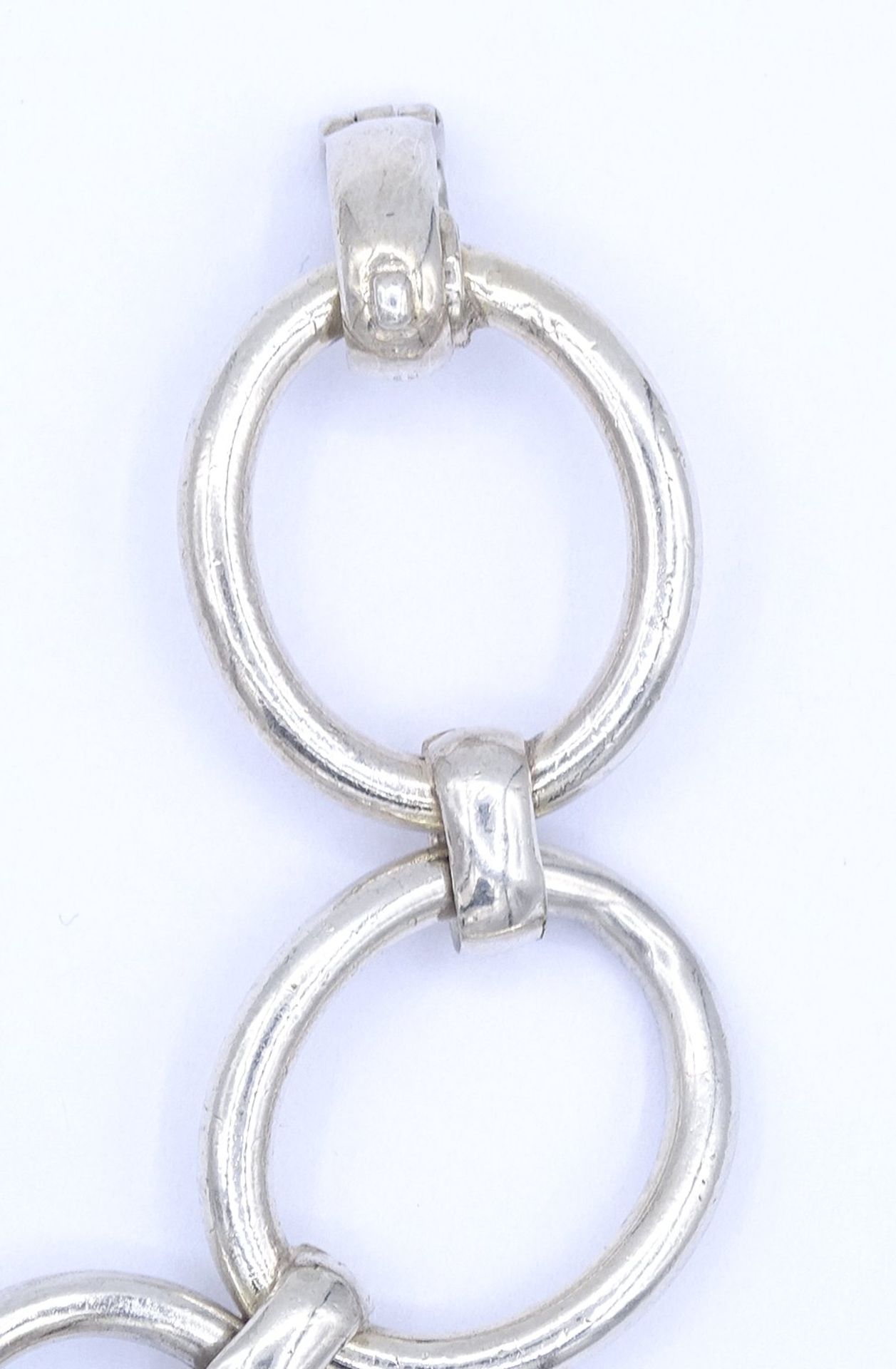Armband, Silber gepr., L. 18,5cm, B. 2,3cm, 48g. - Image 4 of 4