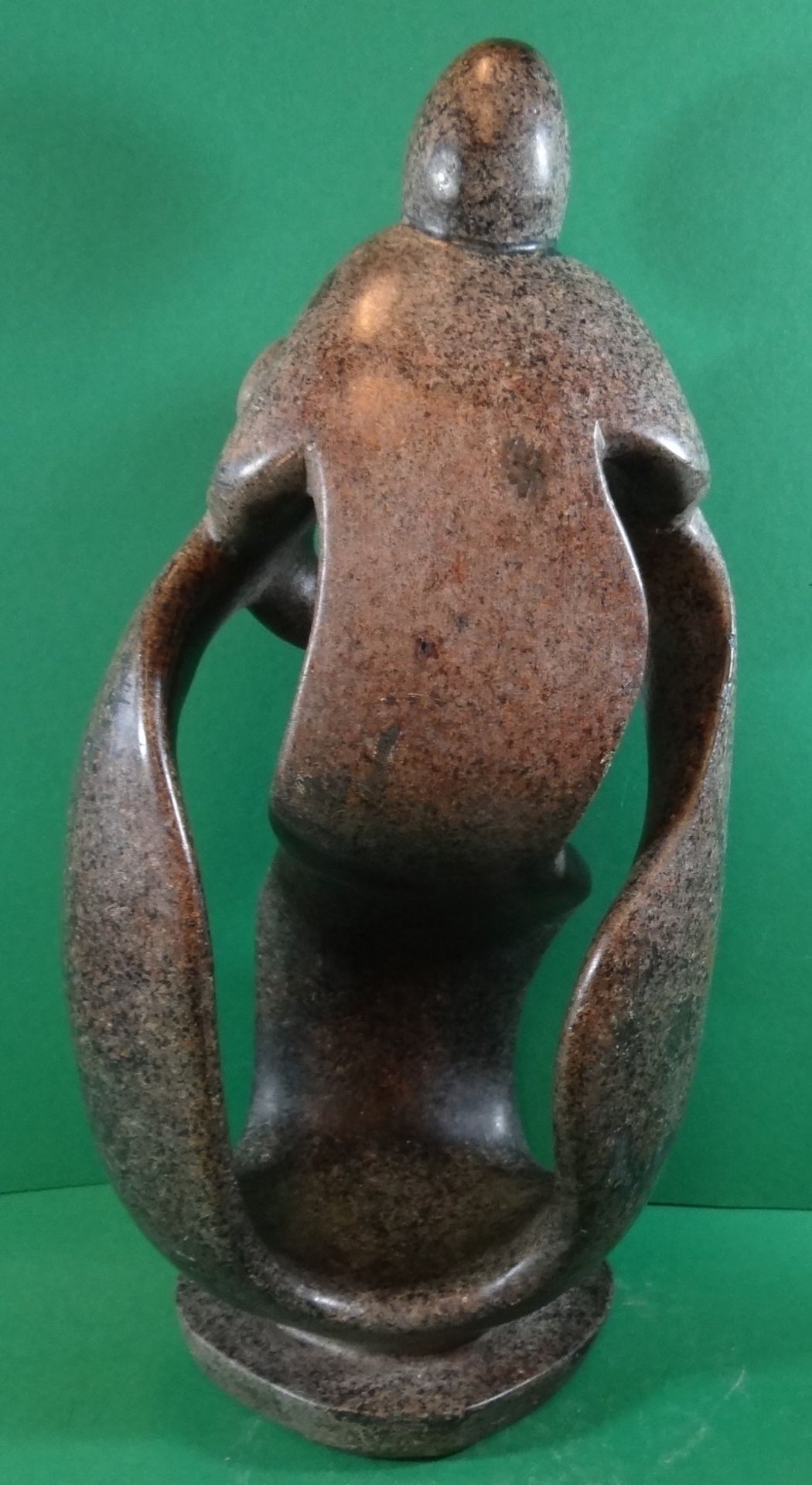 Figurengruppe aus Serpentin, keine Signatur ?, H-43 cm, B-20 cm, 7,1 kg - Image 8 of 10