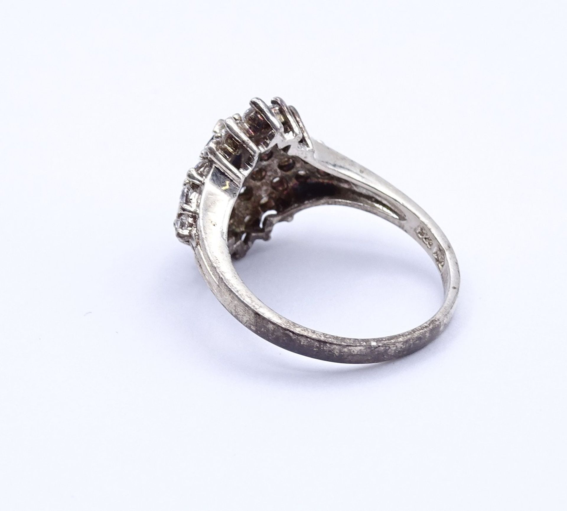 Zirkonia Ring, Sterlingsilber 925/000, 5,7g., RG 62,5 - Image 3 of 3