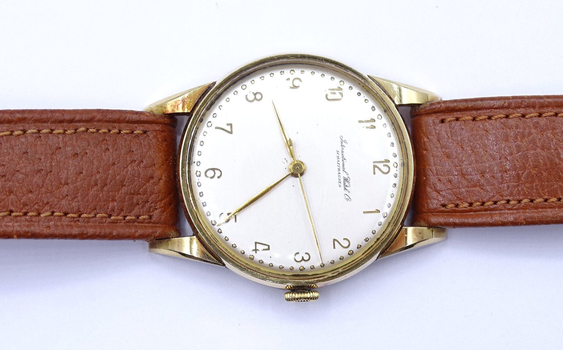 Herren Armbanduhr "IWC" International Watch Co, Schaffhausen, Cal. 89, Gold 750/000, mechanisch, We - Bild 2 aus 11