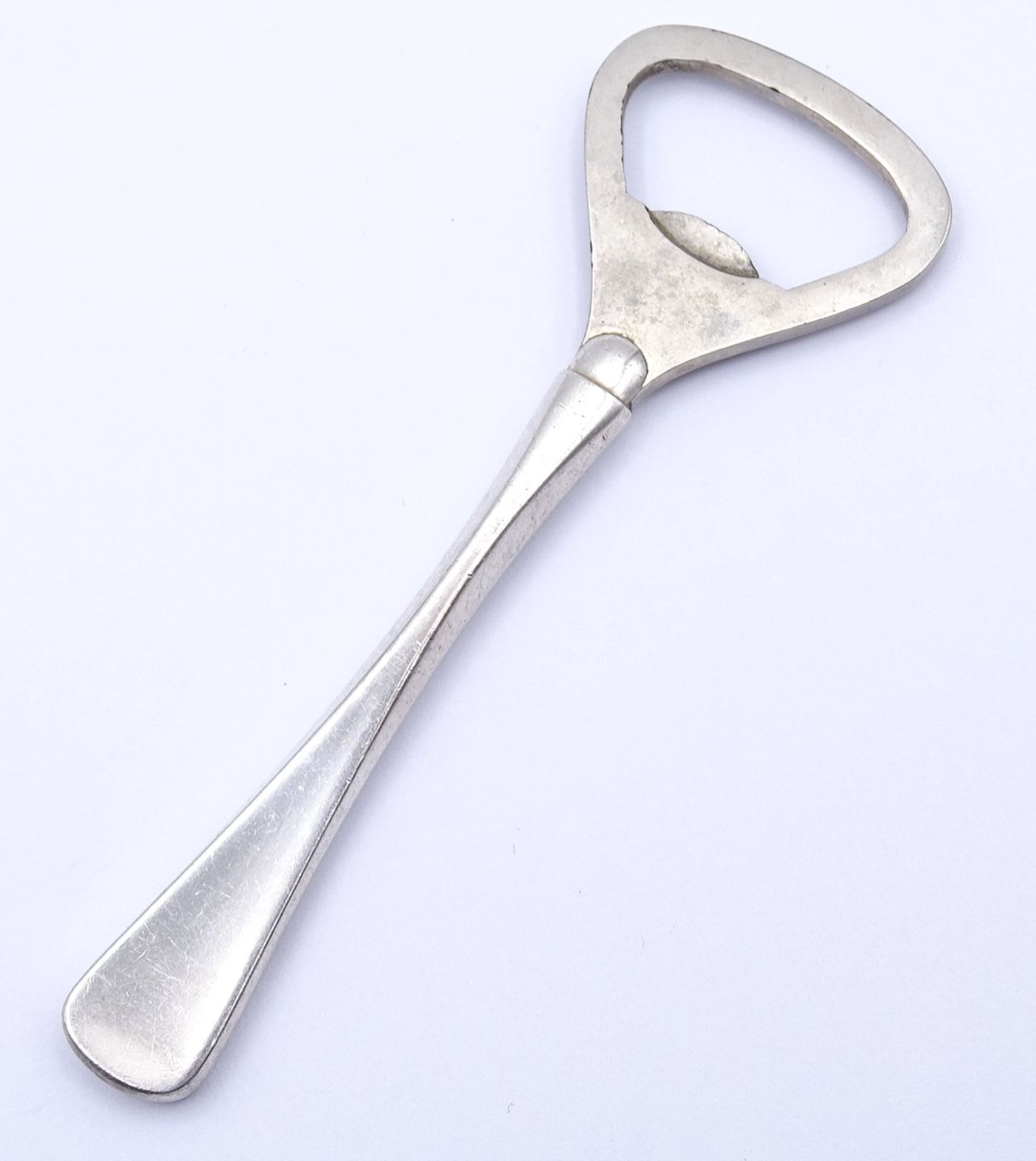 Flaschenöffner mit Silbergriff 830/000, W&S Sorensen Dänemark, L. 11cm