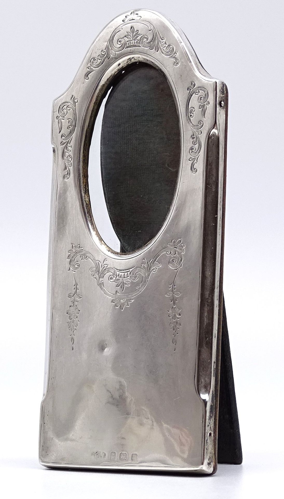 Tisch-Fotohalter, Sterling-Silber, Birmingham, 16x7 cm, Gebrauchsspuren - Image 2 of 8