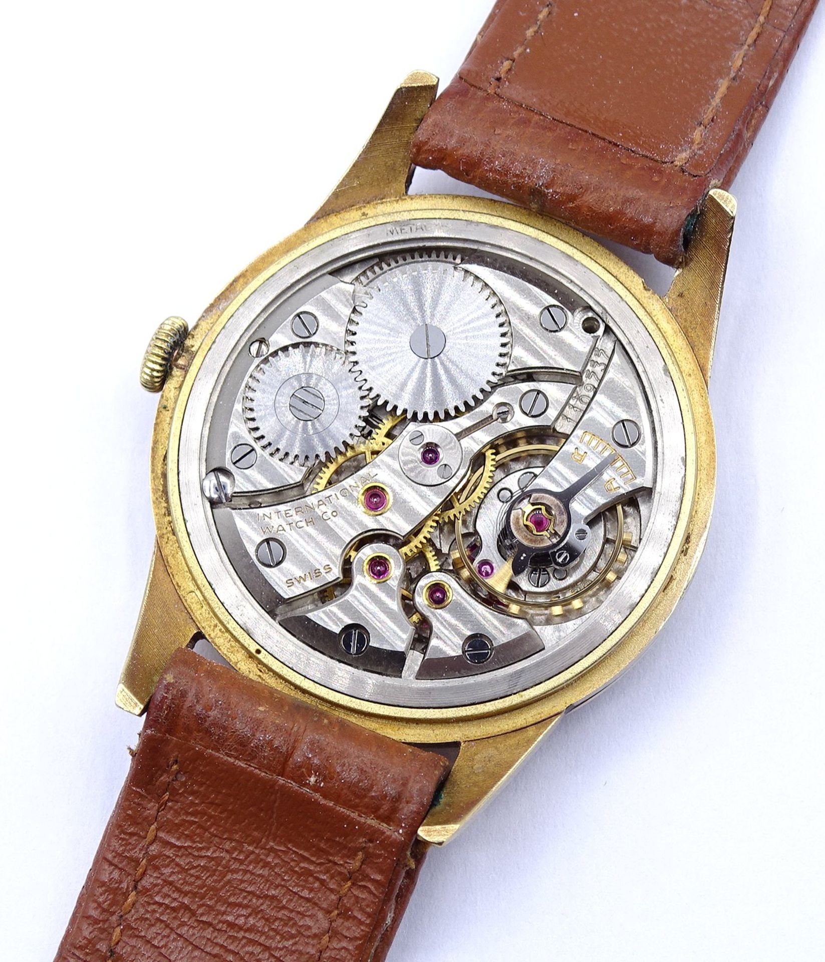 Herren Armbanduhr "IWC" International Watch Co, Schaffhausen, Cal. 89, Gold 750/000, mechanisch, We - Bild 7 aus 11