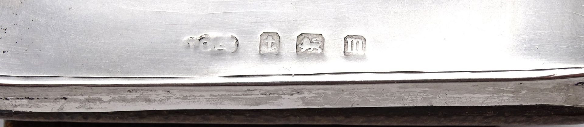 Tisch-Fotohalter, Sterling-Silber, Birmingham, 16x7 cm, Gebrauchsspuren - Image 7 of 8