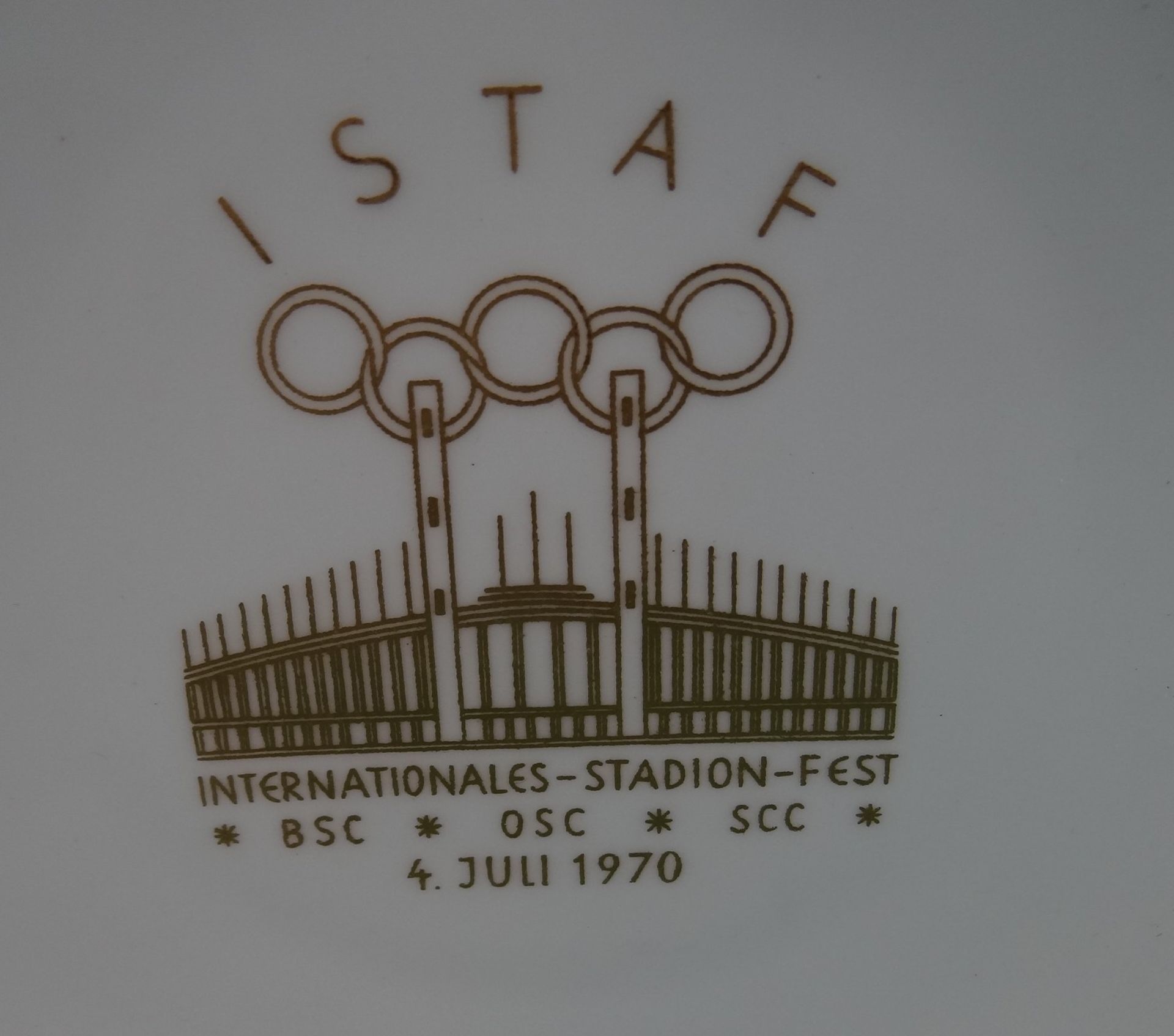 KPM Wandteller "Istaf" Stadionfest 1970, D-17 cm - Image 2 of 4