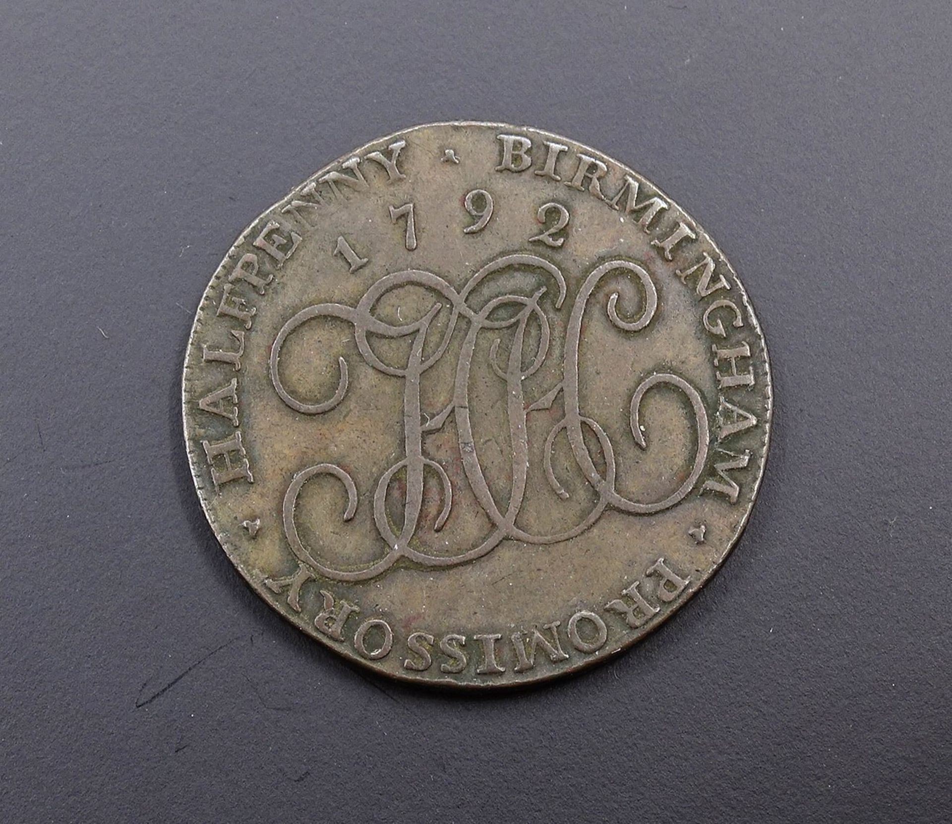 Half Penny 1792 John Howard Birmingham - Image 2 of 2