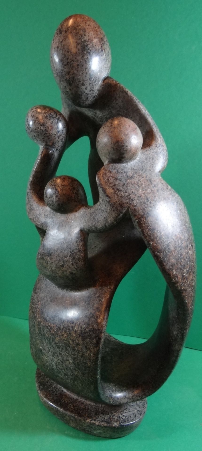 Figurengruppe aus Serpentin, keine Signatur ?, H-43 cm, B-20 cm, 7,1 kg - Image 2 of 10