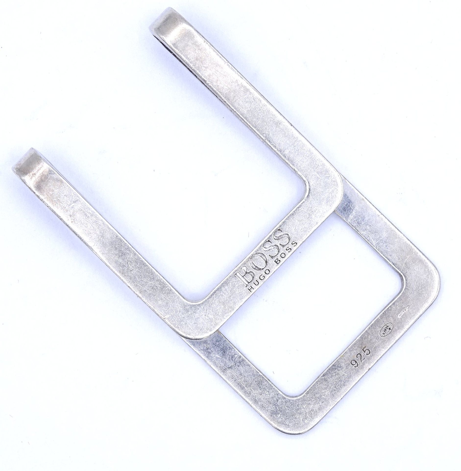 Geldklammer "Hugo Boss", Sterlingsilber 925/000, 5 x 3cm, 13g. - Image 2 of 2