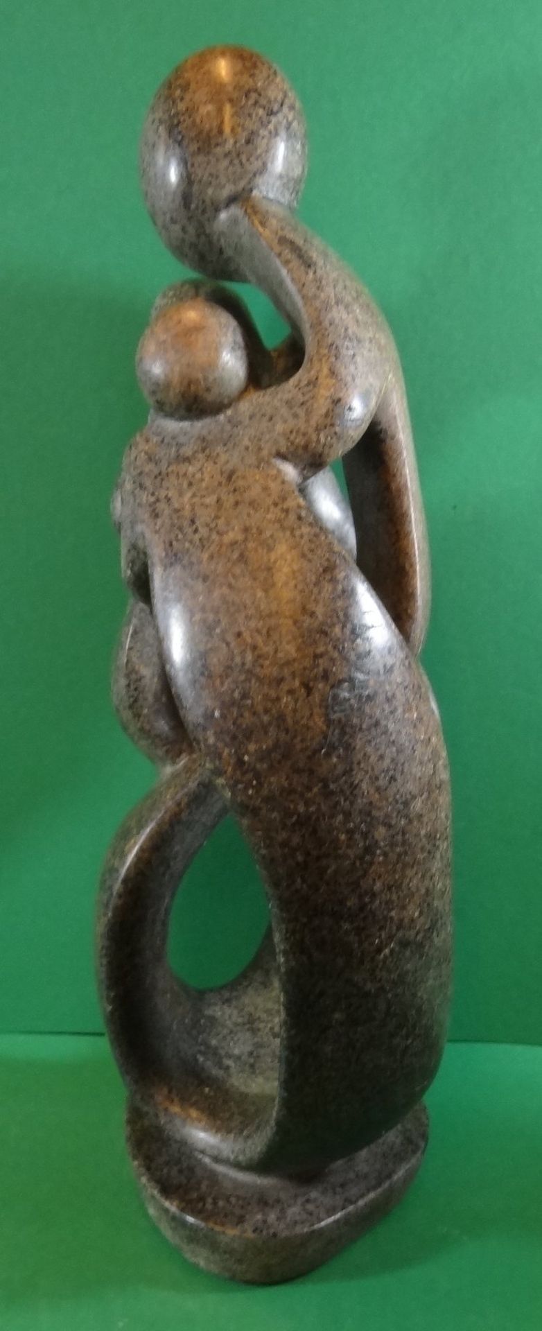 Figurengruppe aus Serpentin, keine Signatur ?, H-43 cm, B-20 cm, 7,1 kg - Image 6 of 10