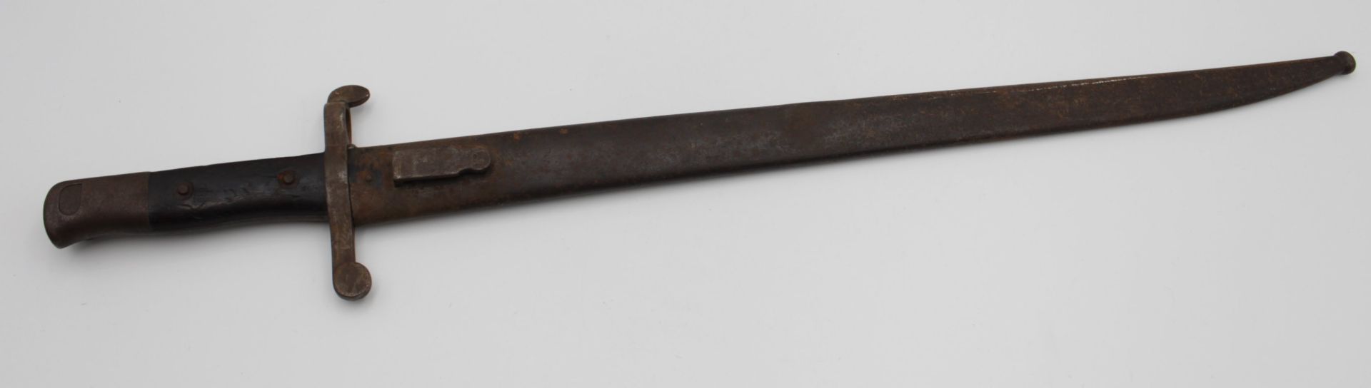 altes Seitengewehr, wohl Frankreich, Bodenfund, Altersspuren Klinge verbogen, L-61,5cm. - Bild 2 aus 8