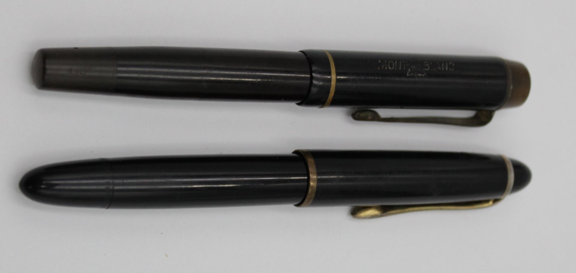 2x alte Kolbenfüller, Montblanc und Geha, älter, je mit Gebrauchsspuren - Bild 13 aus 13