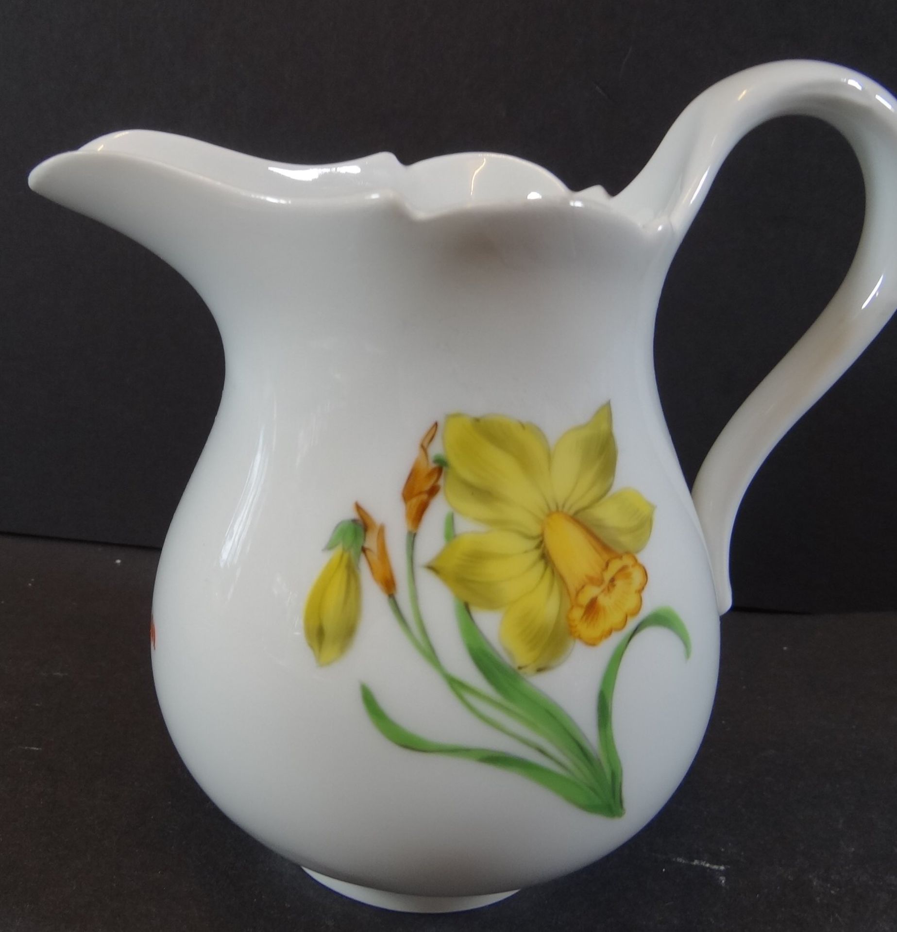 Milchkännchen "Meissen" H-13 cm, Blumen, 2.Wahl